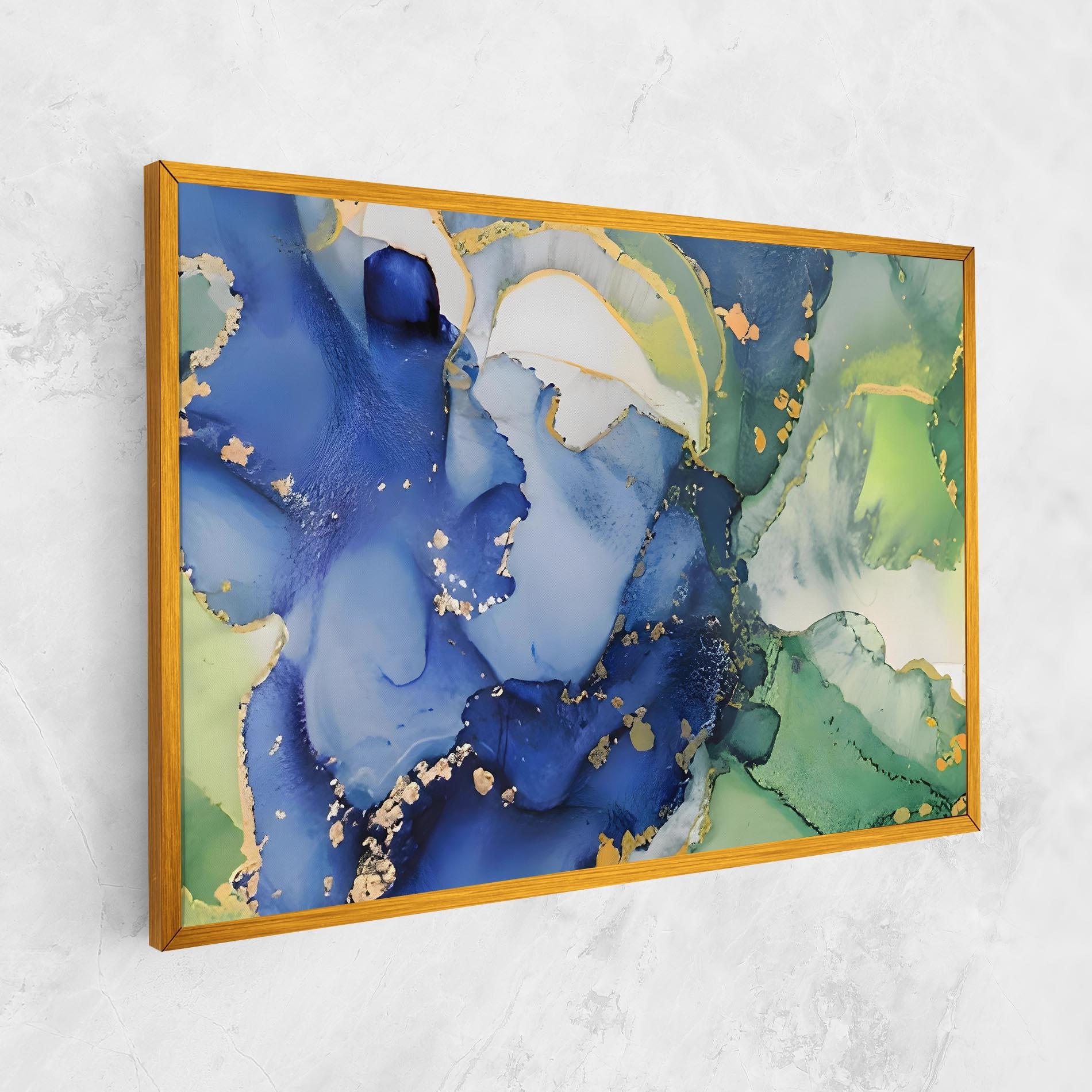Tablou Canvas Green Paint Marble mockup 1
