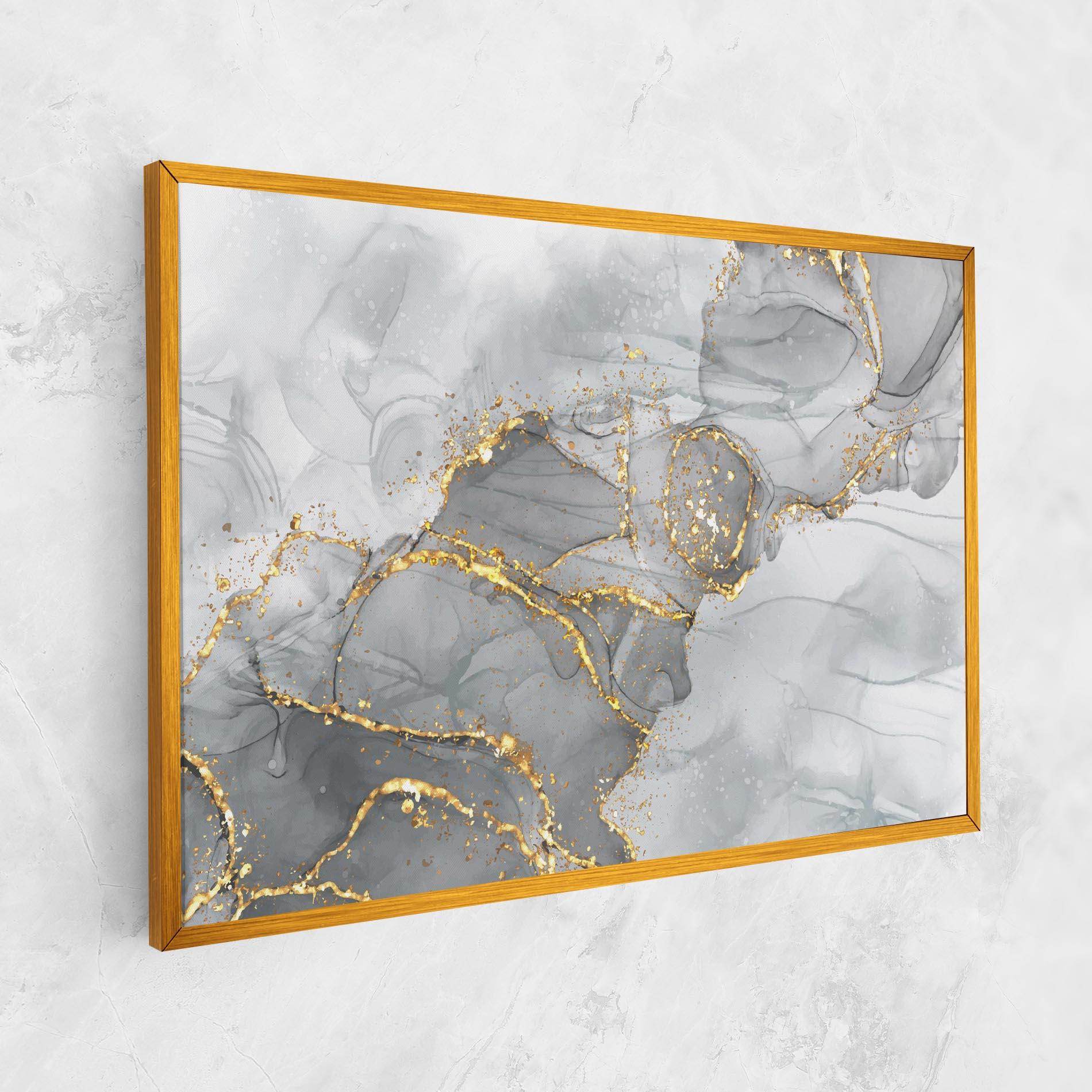 Tablou Canvas White Ink Marble mockup 1