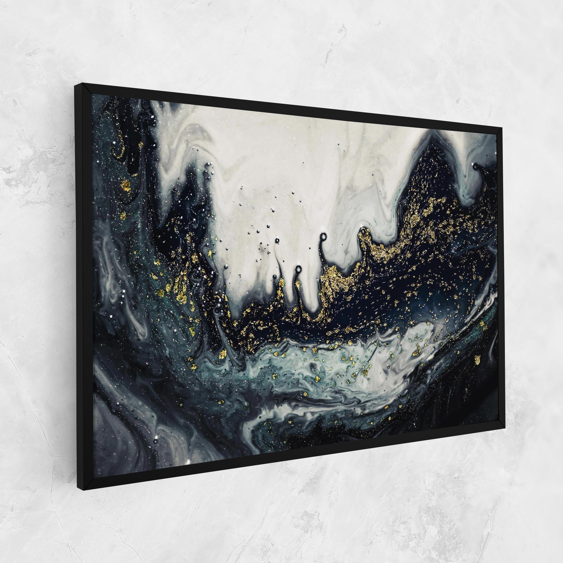 Tablou Canvas Abstract Black mockup 1