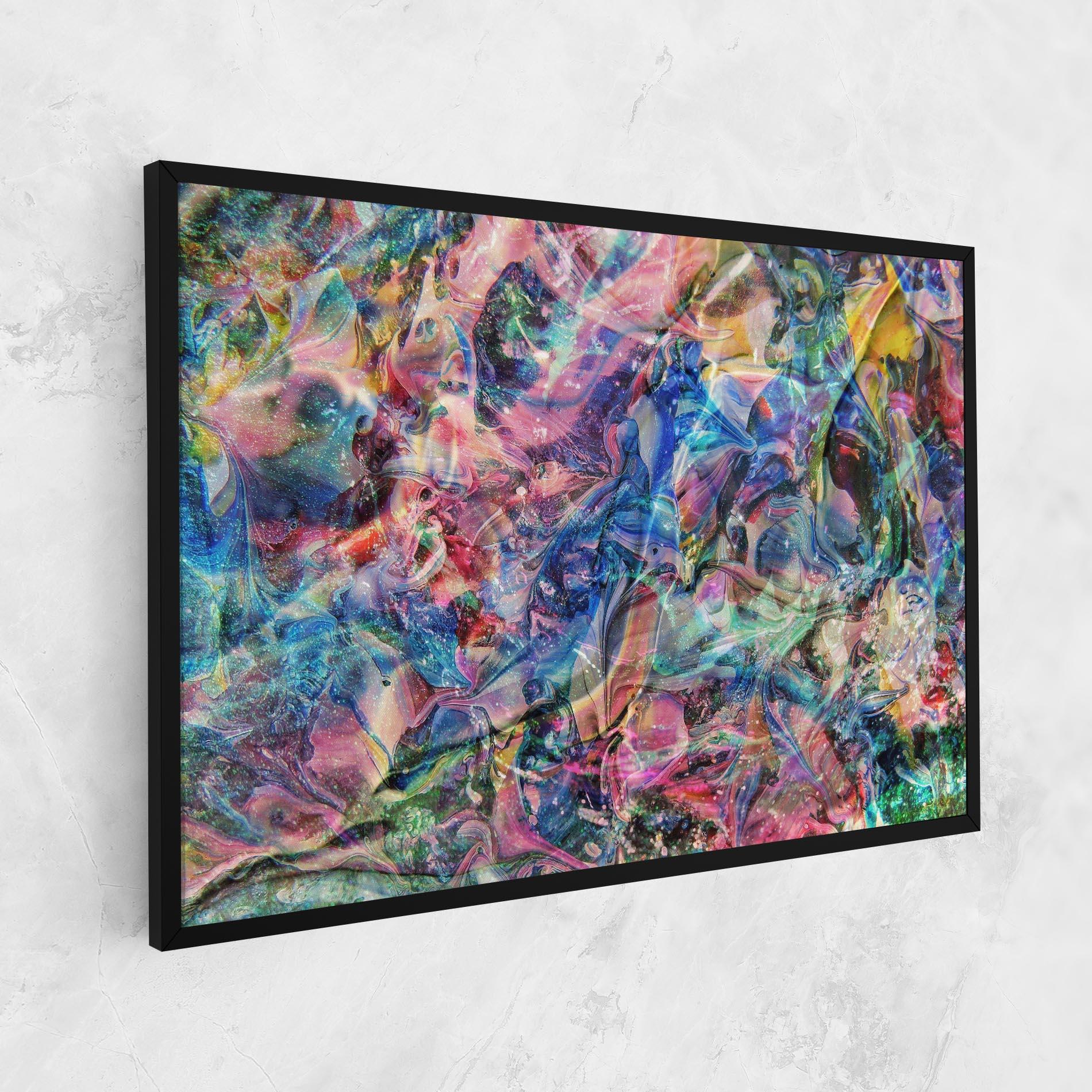 Tablou Canvas Abstract Colourful Glass mockup 1