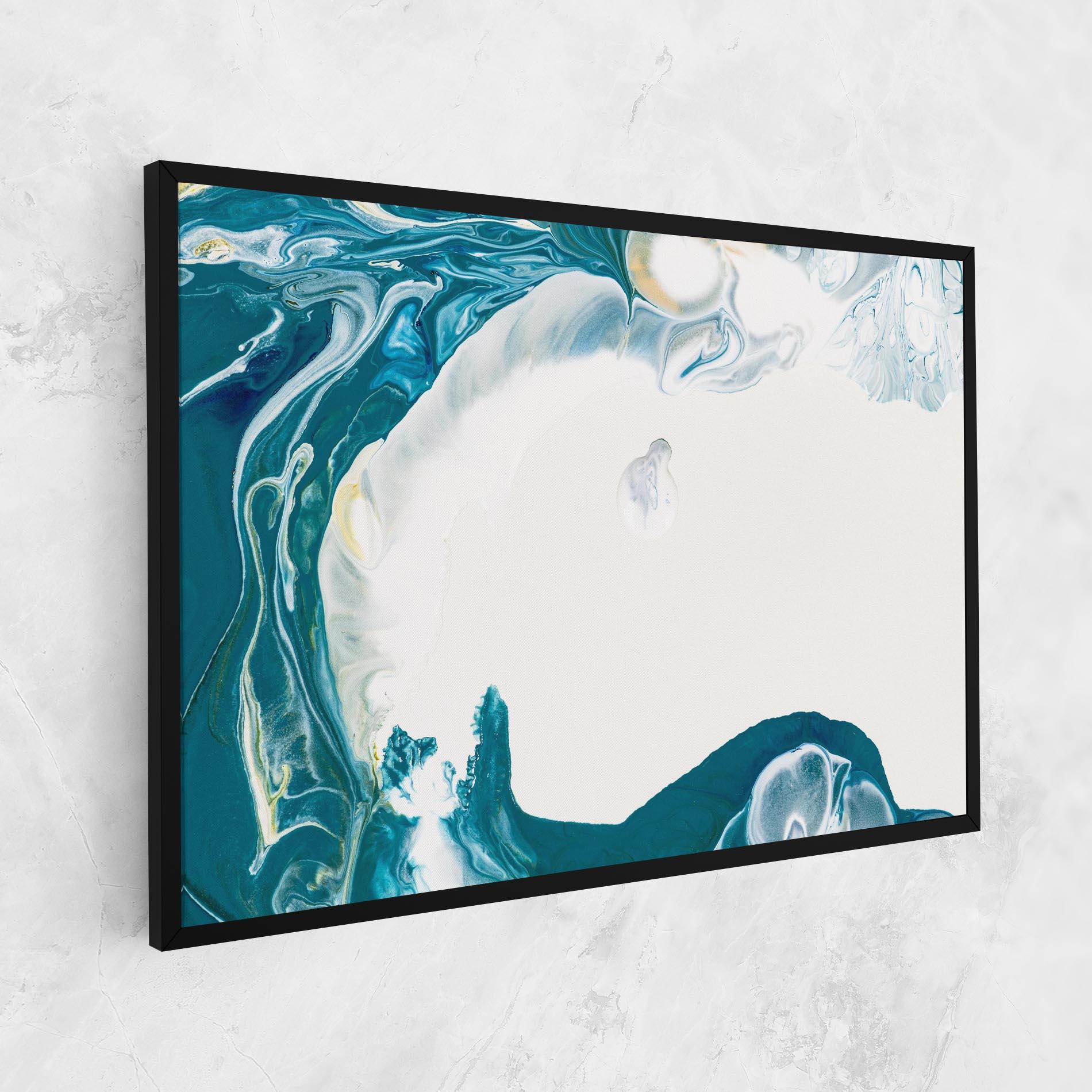 Tablou Canvas Beautiful Blue Paiting mockup 1