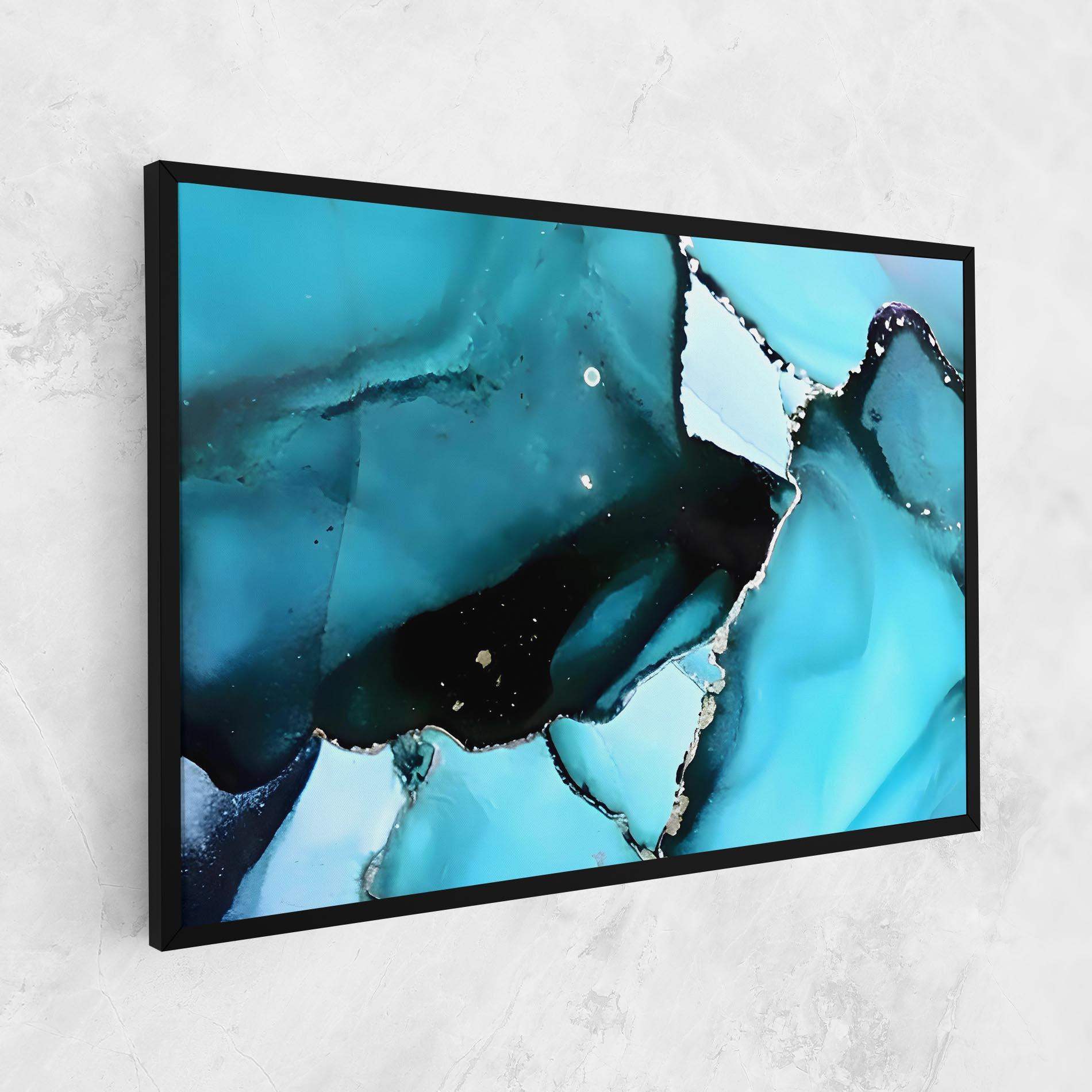 Tablou Canvas Blue Paint Marble mockup 1