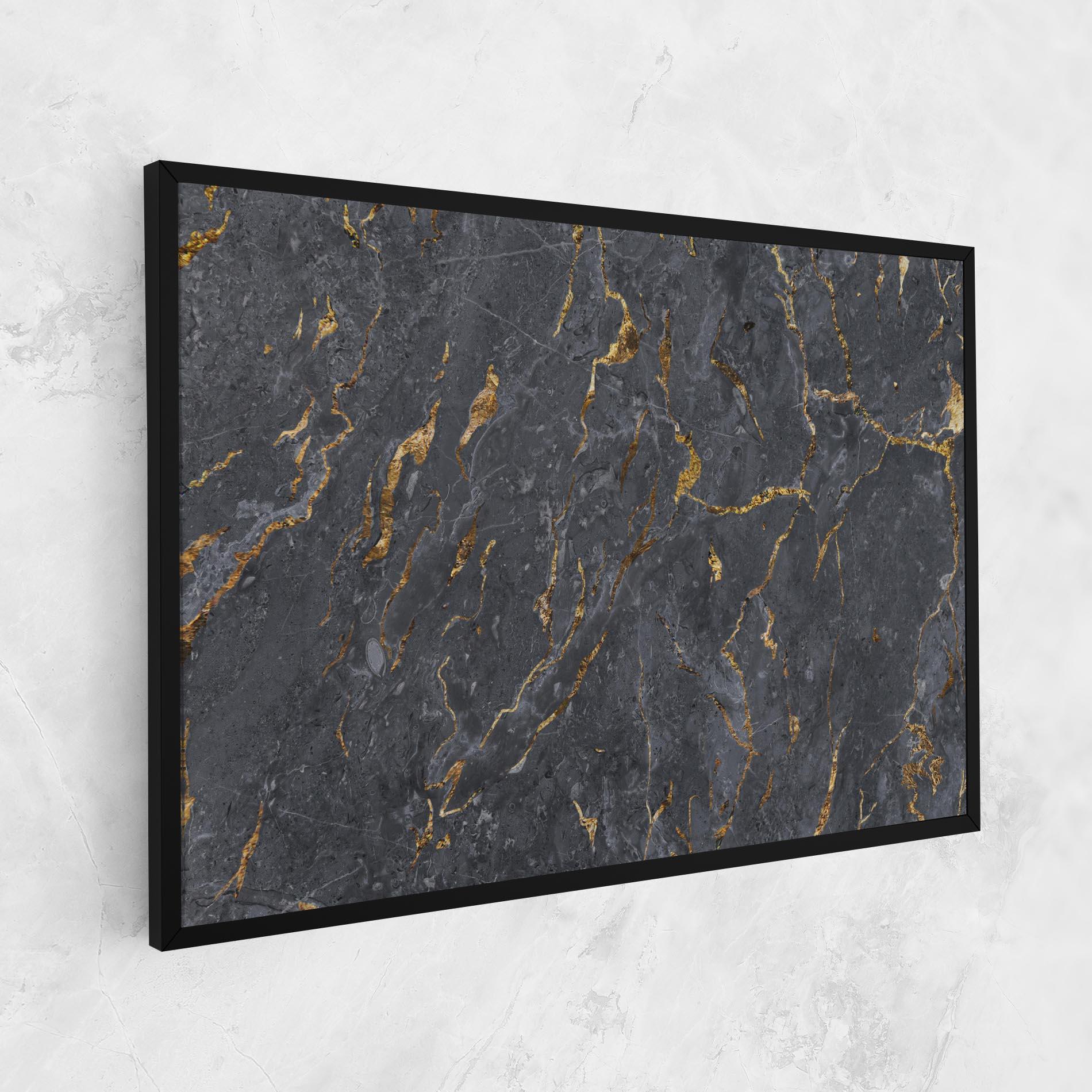 Tablou Canvas Gold Grey Marble mockup 1