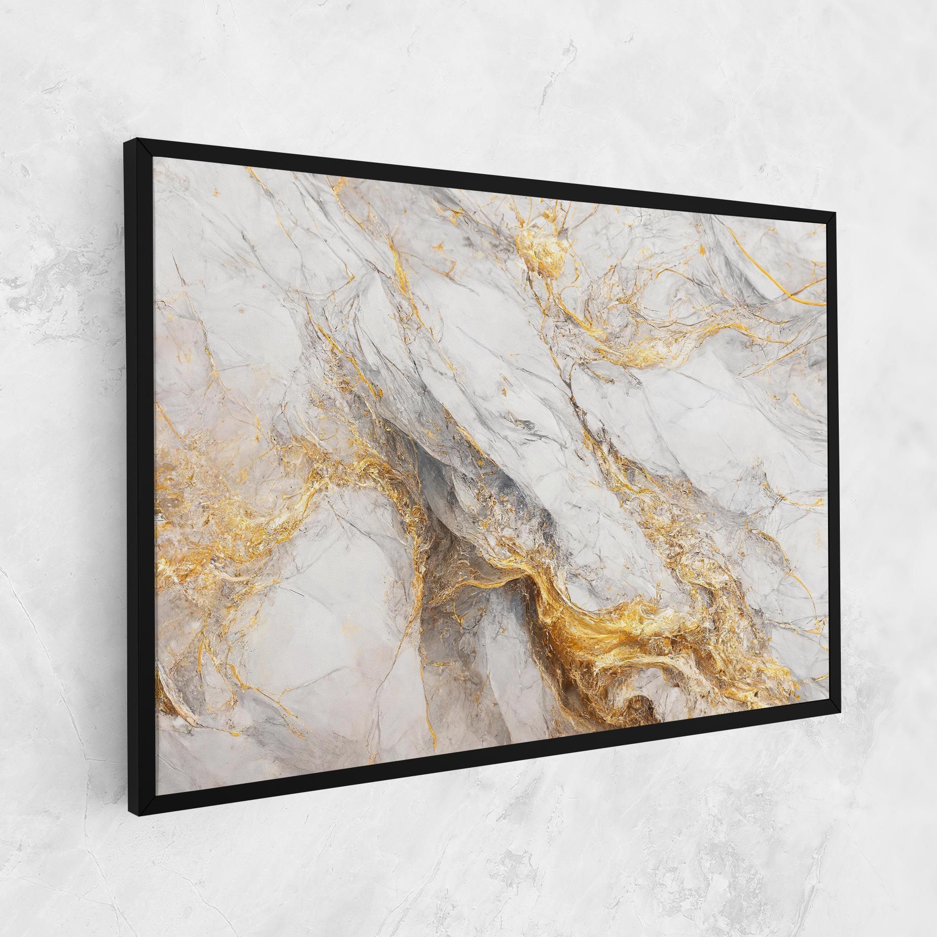 Gold Liquid Grey Marble mockup 1