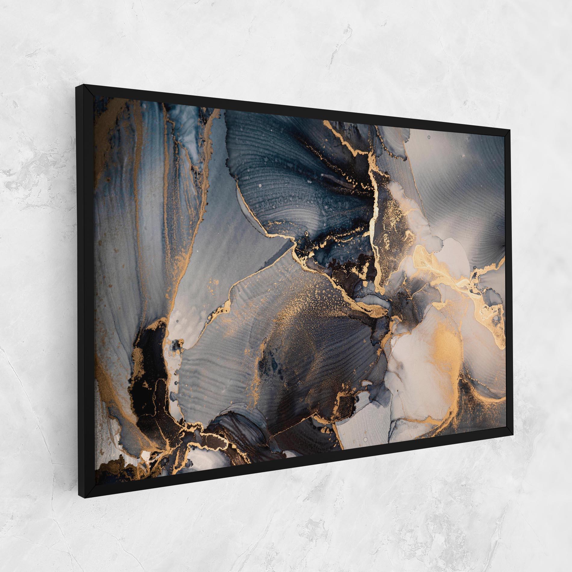 Tablou Canvas Golden Abstract Marble mockup 1