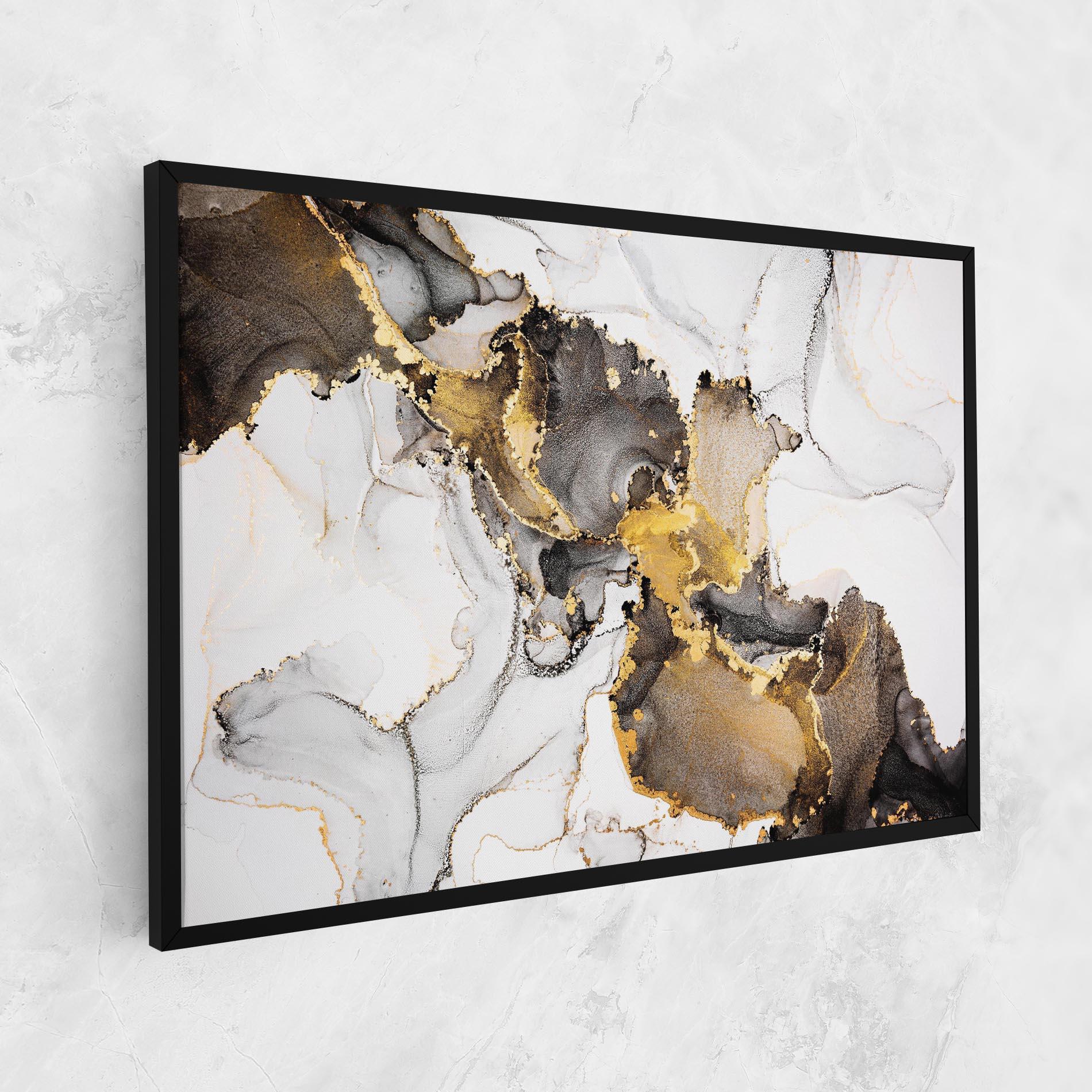 Tablou Canvas Golden Marble Shades mockup 1
