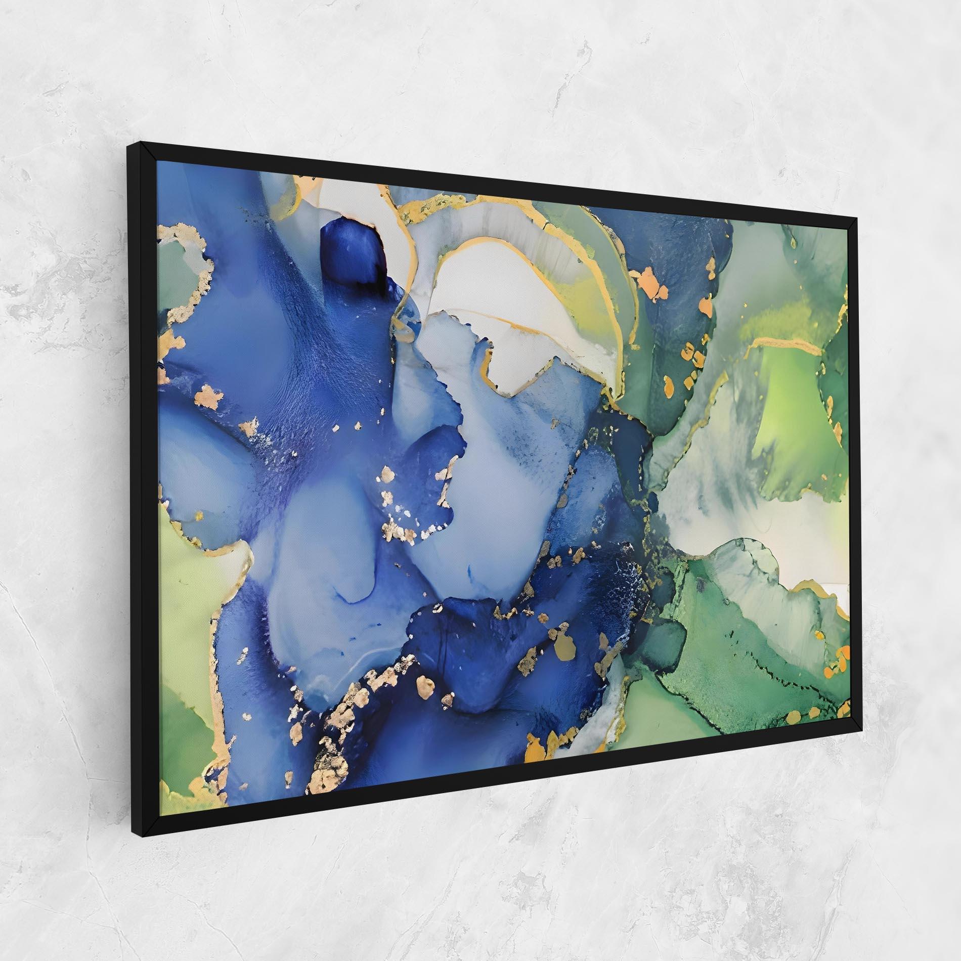 Tablou Canvas Green Paint Marble mockup 1
