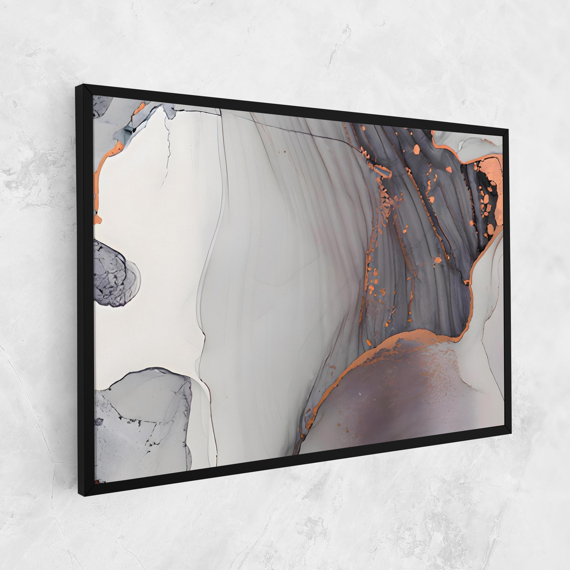 Tablou Canvas Grey Pink Liquid Marble mockup 1