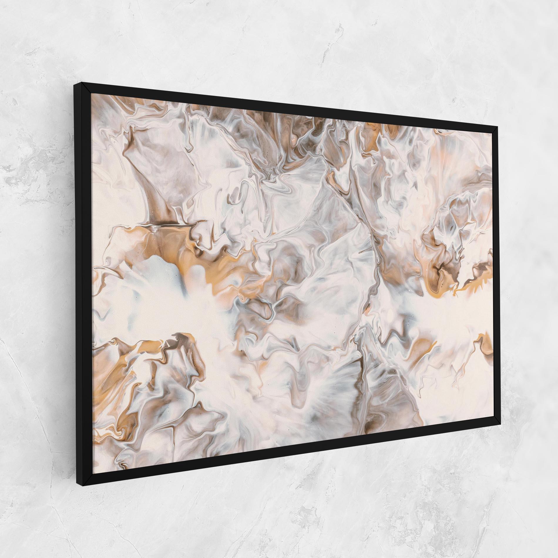 Tablou Canvas White Gold Abstract mockup 1