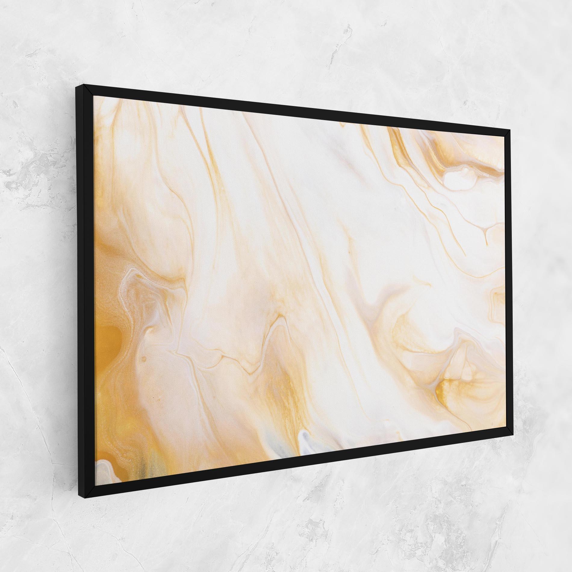 Tablou Canvas White Yellow Marble mockup 1