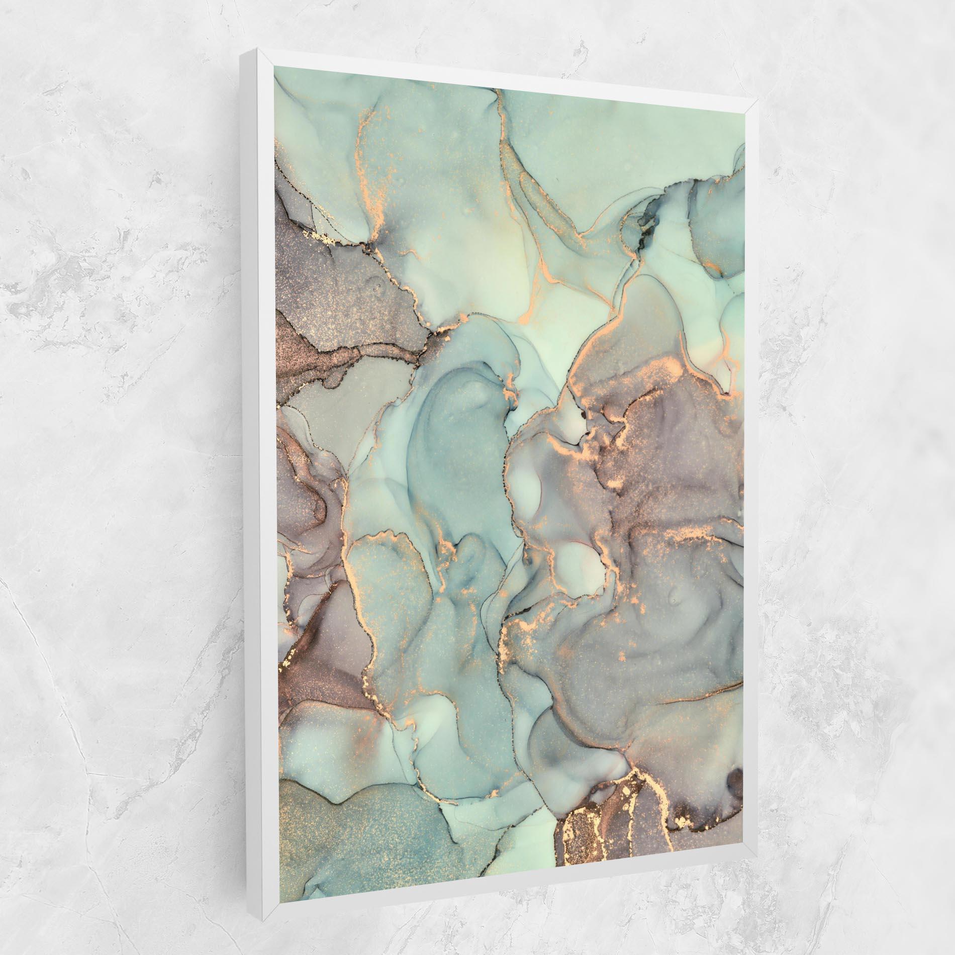 Tablou Canvas Abstract Turquoise Marble mockup 1