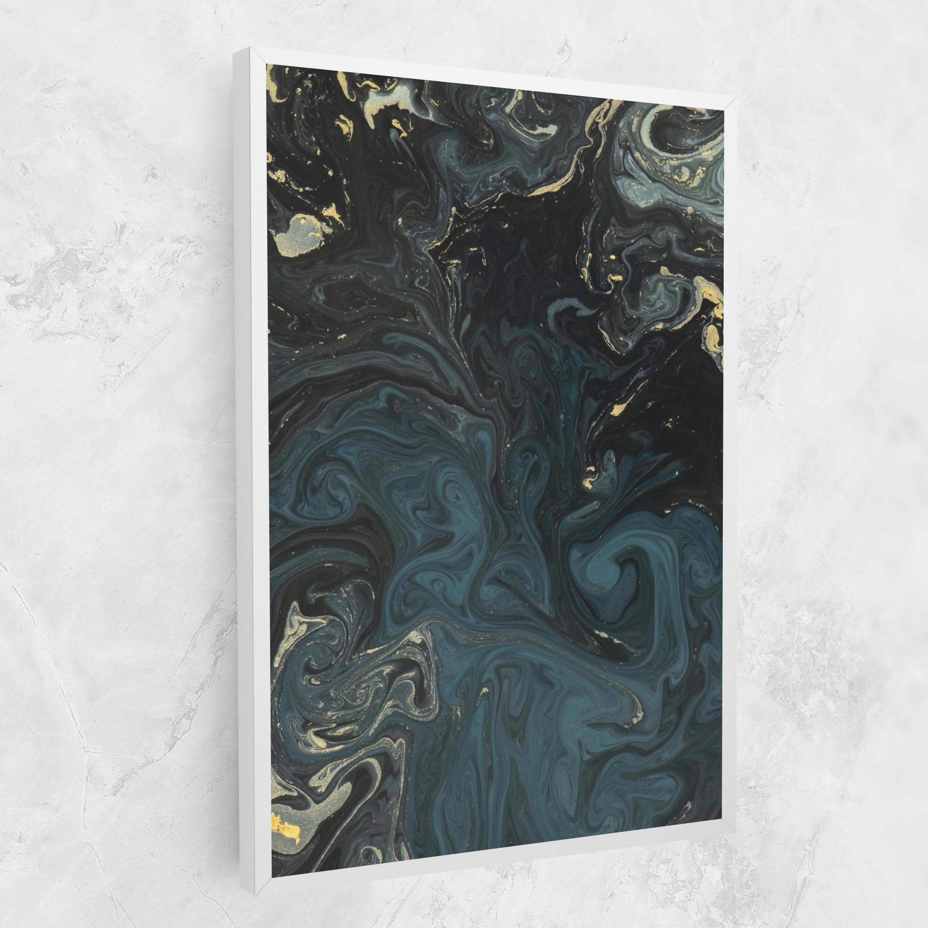 Tablou Canvas Dark Blue Marble mockup 1