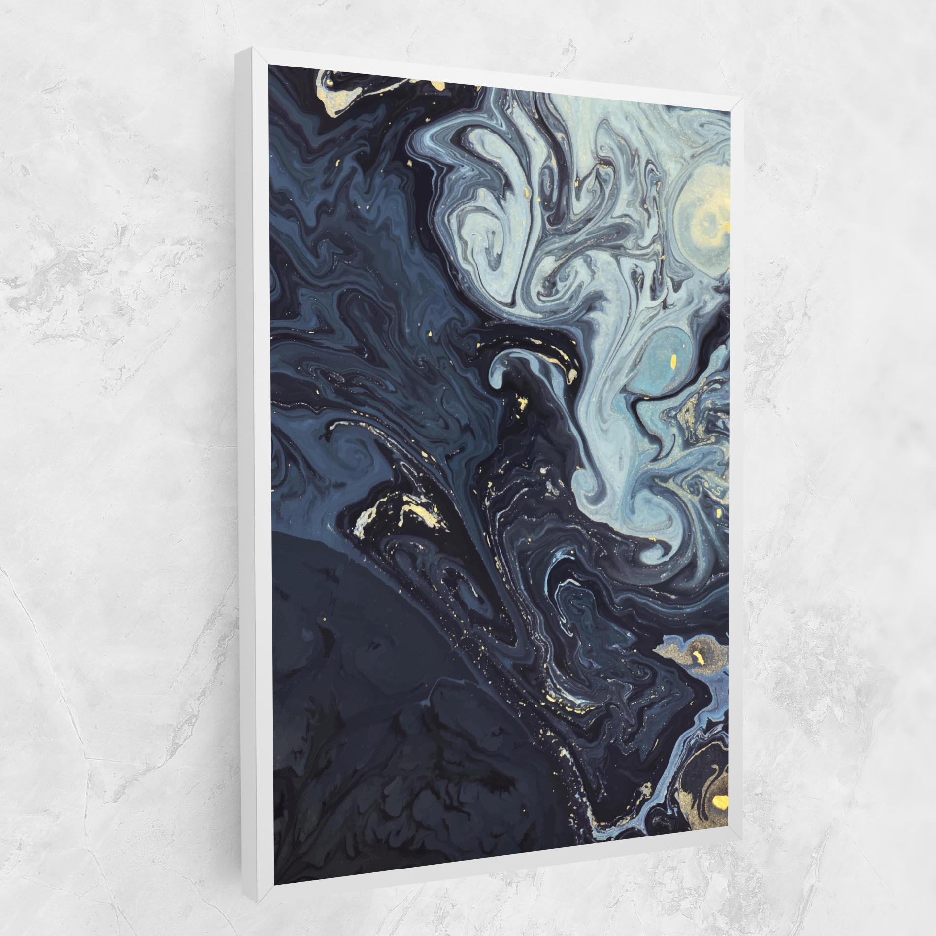 Tablou Canvas Dark Blue Painting mockup 1