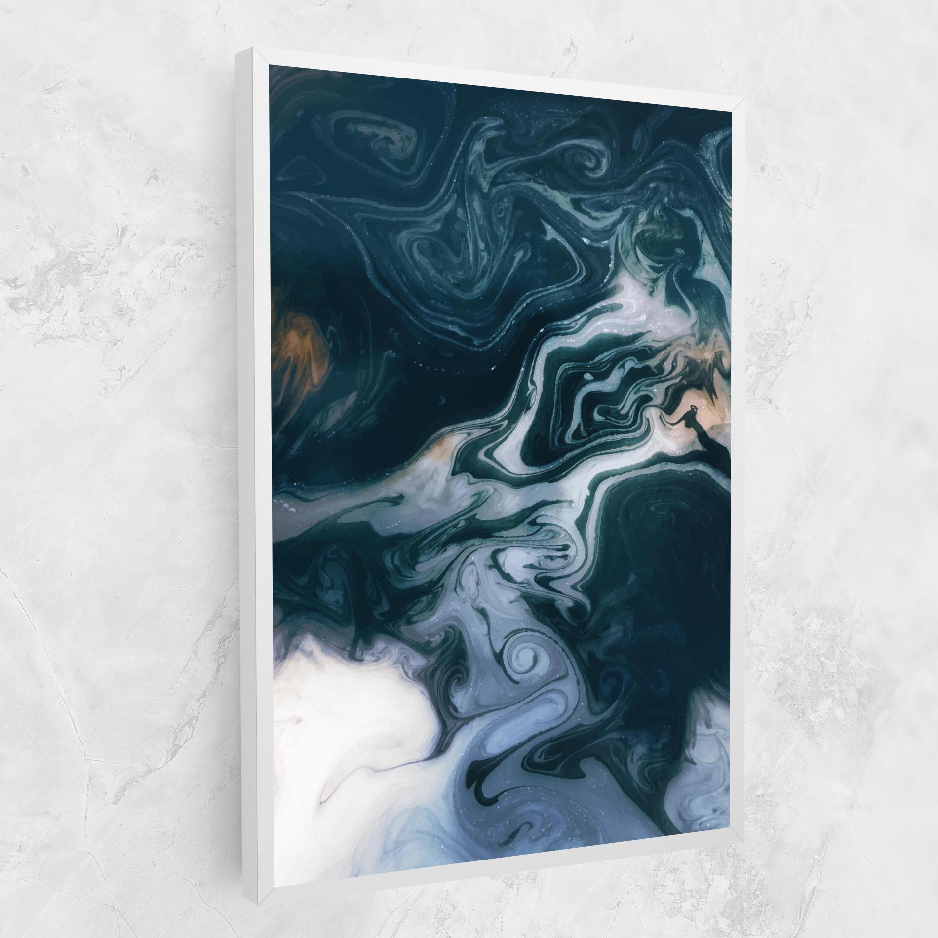 Tablou Canvas Dark Blue With White mockup 1