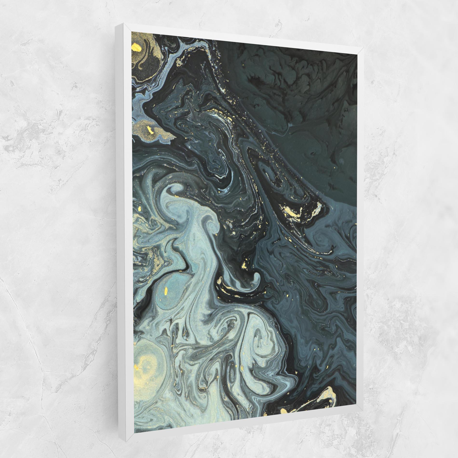 Tablou Canvas Dark Green Painting mockup 1