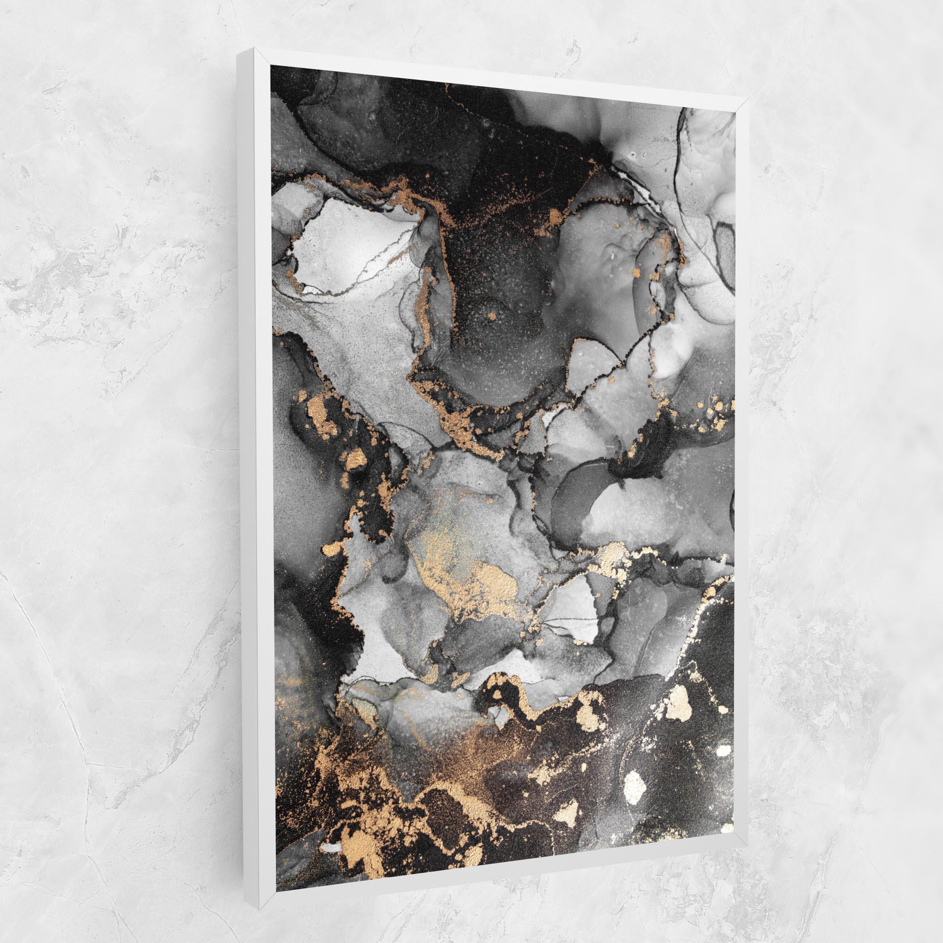 Tablou Canvas Grey Gold Marble mockup 1