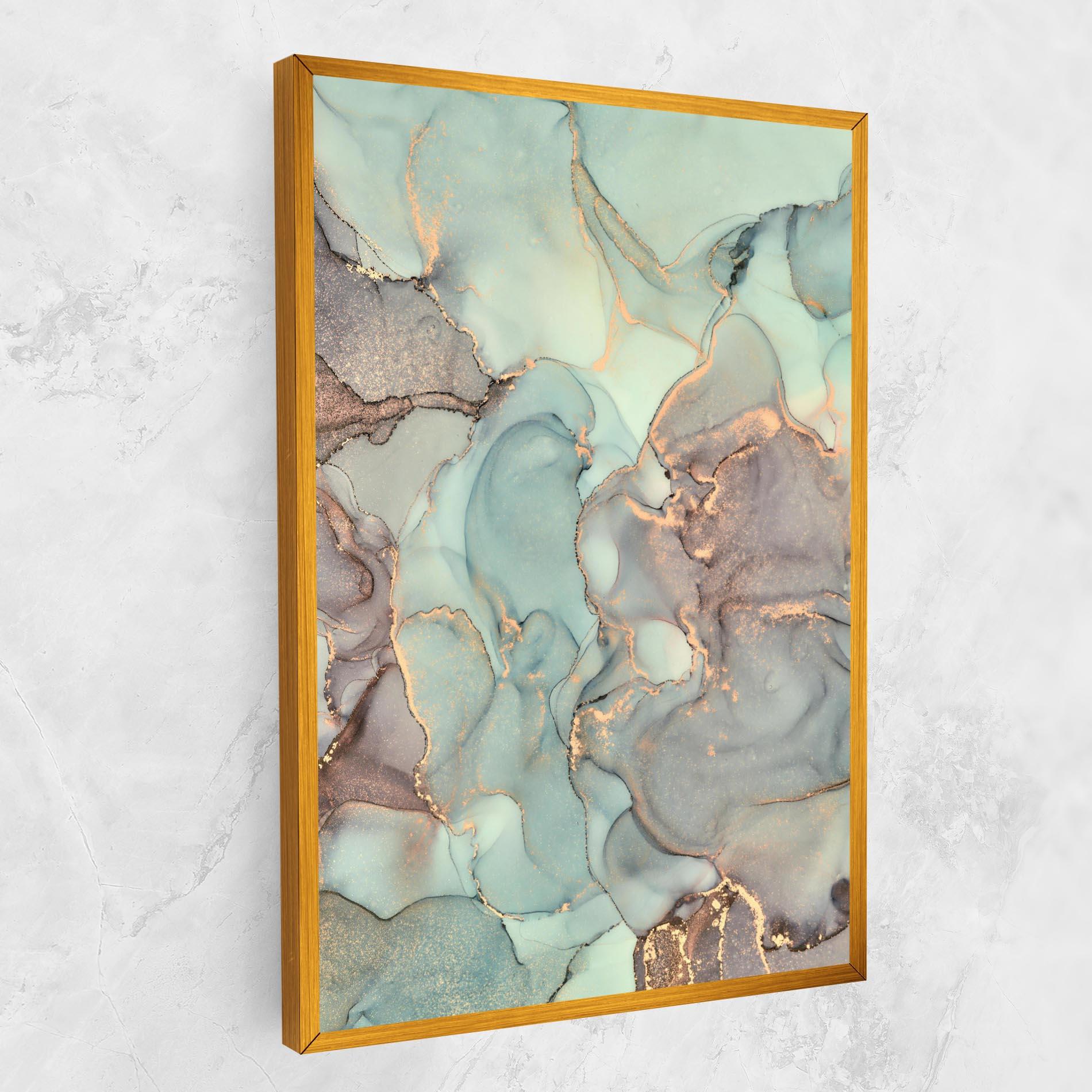 Tablou Canvas Abstract Turquoise Marble mockup 1