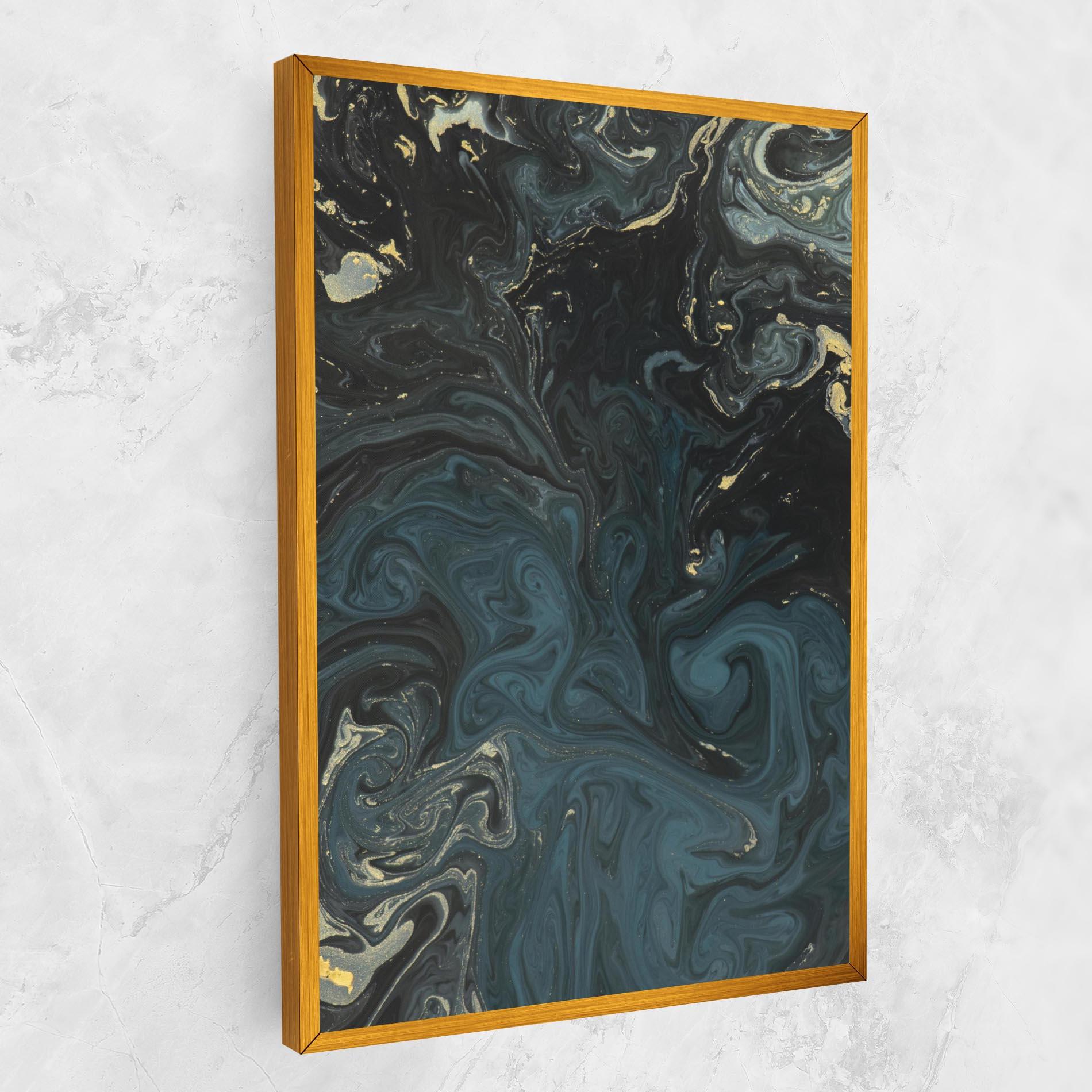 Tablou Canvas Dark Blue Marble mockup 1