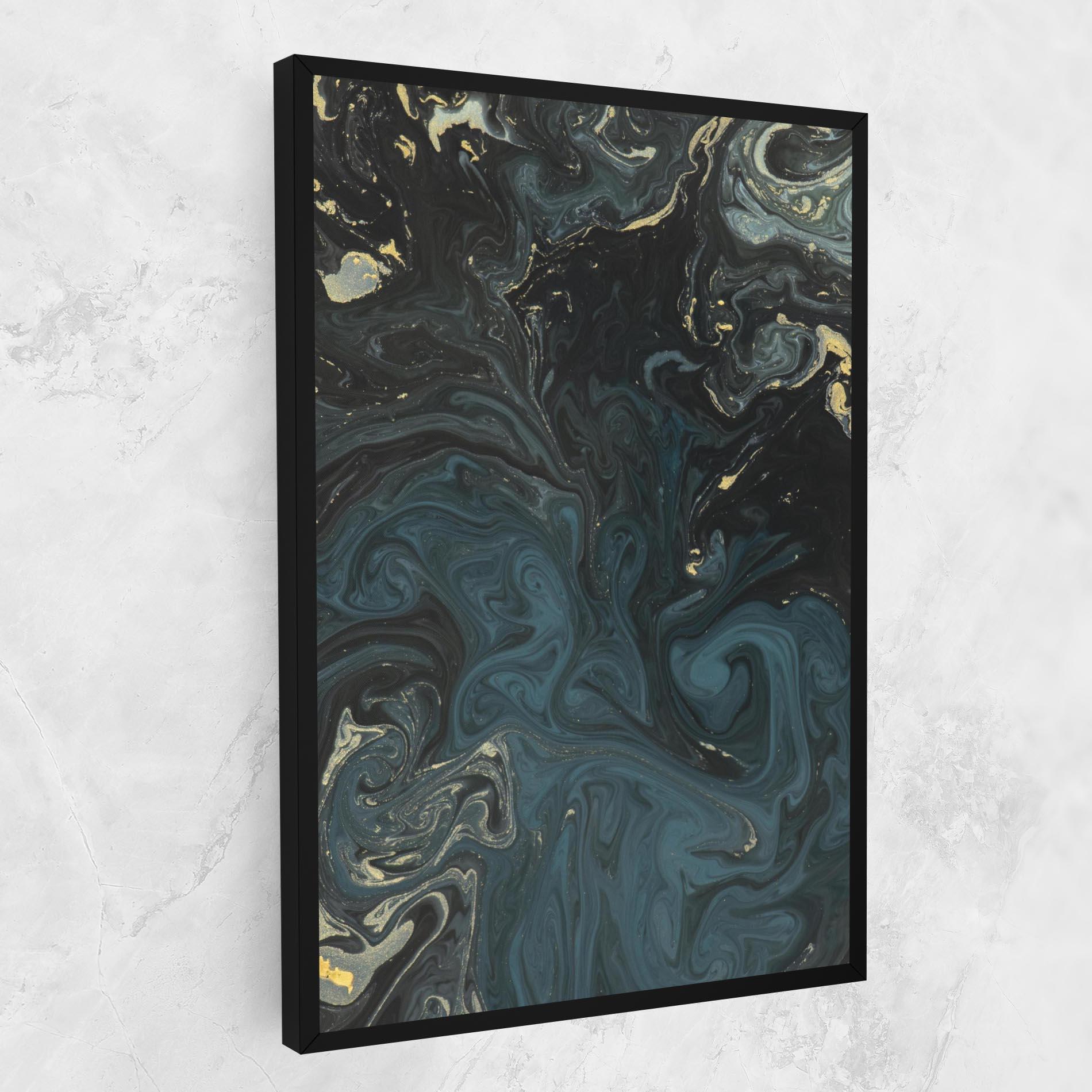 Tablou Canvas Dark Blue Marble mockup 1