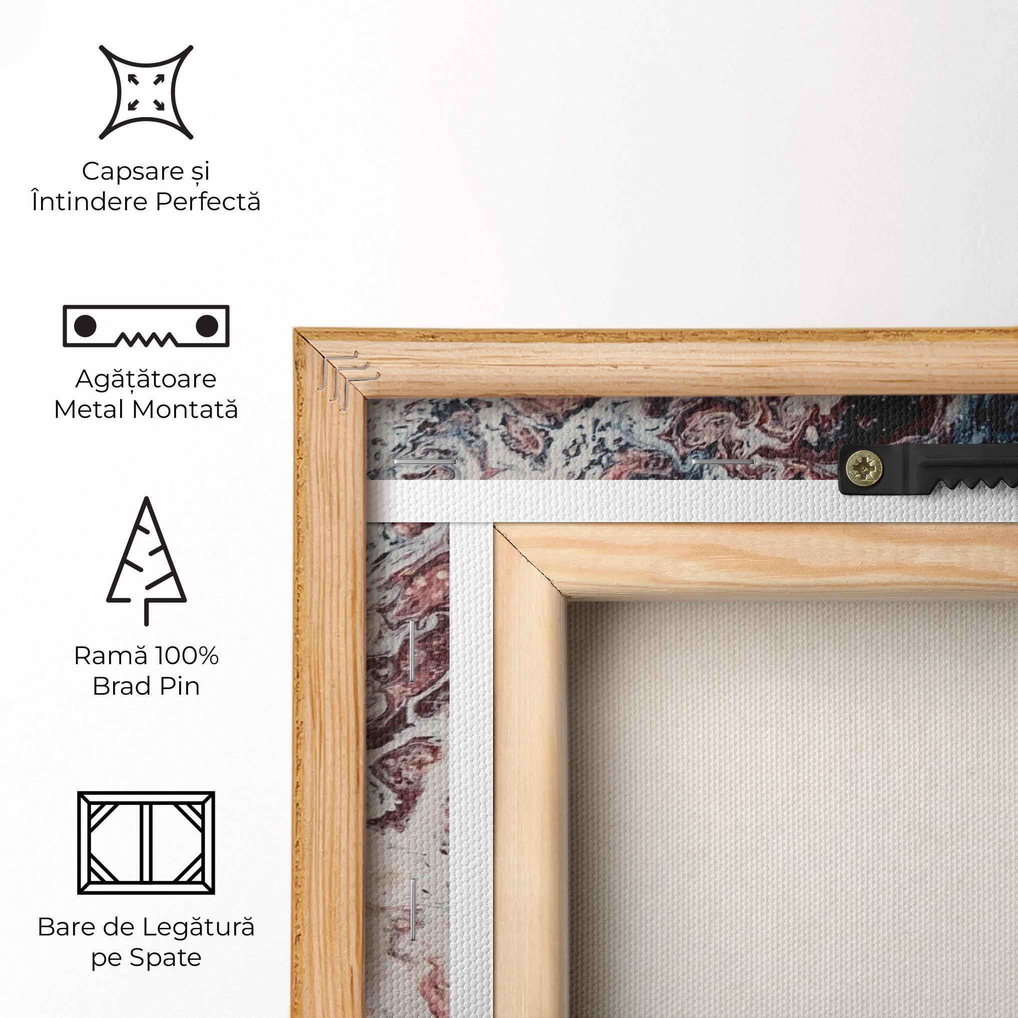 Tablou Canvas Abstract Dark Red mockup 5