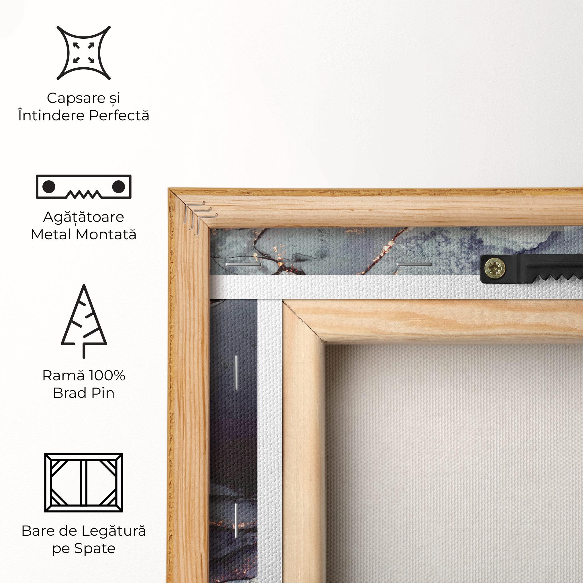 Tablou Canvas Abstract Gold Path mockup 5