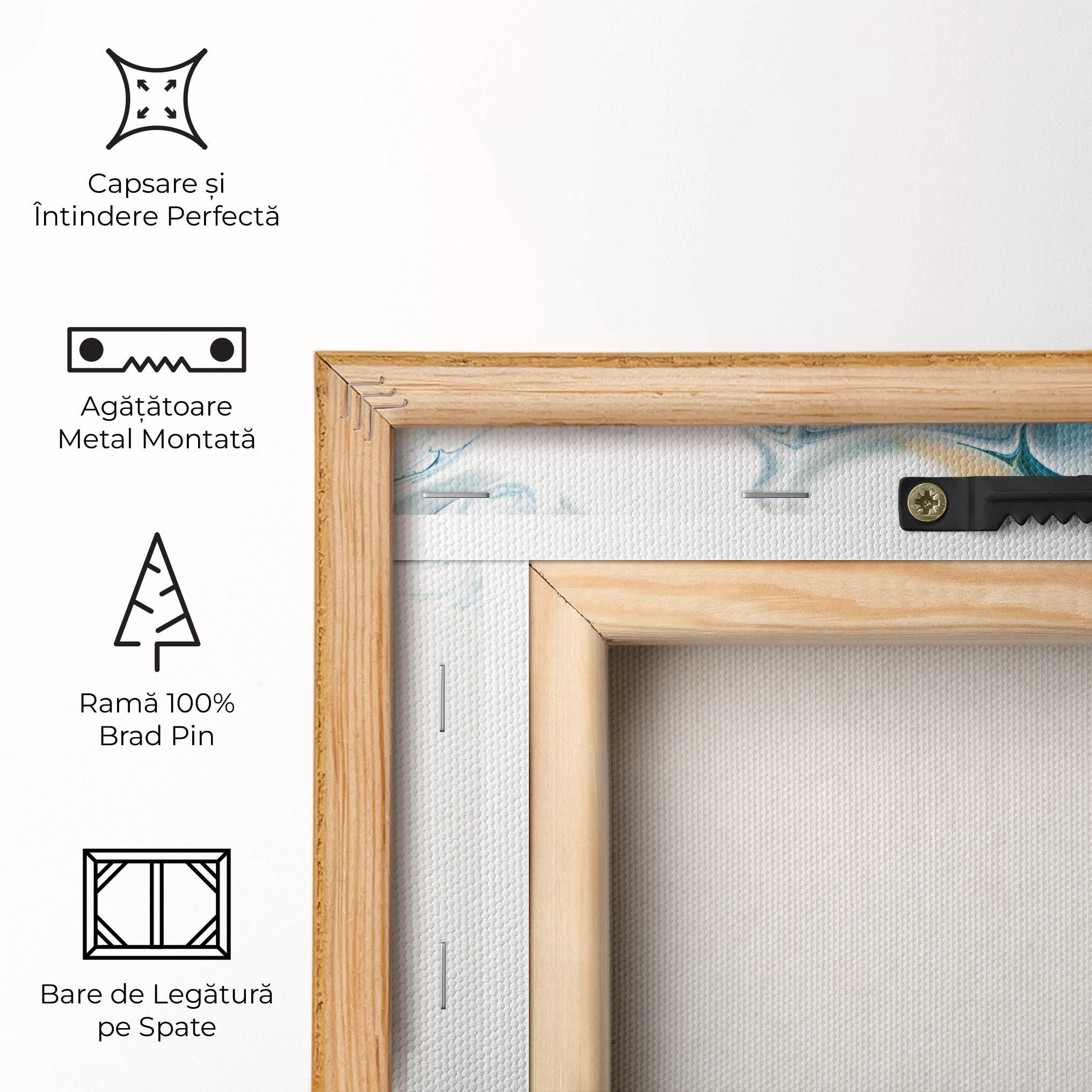 Tablou Canvas Beautiful Blue Paiting mockup 5