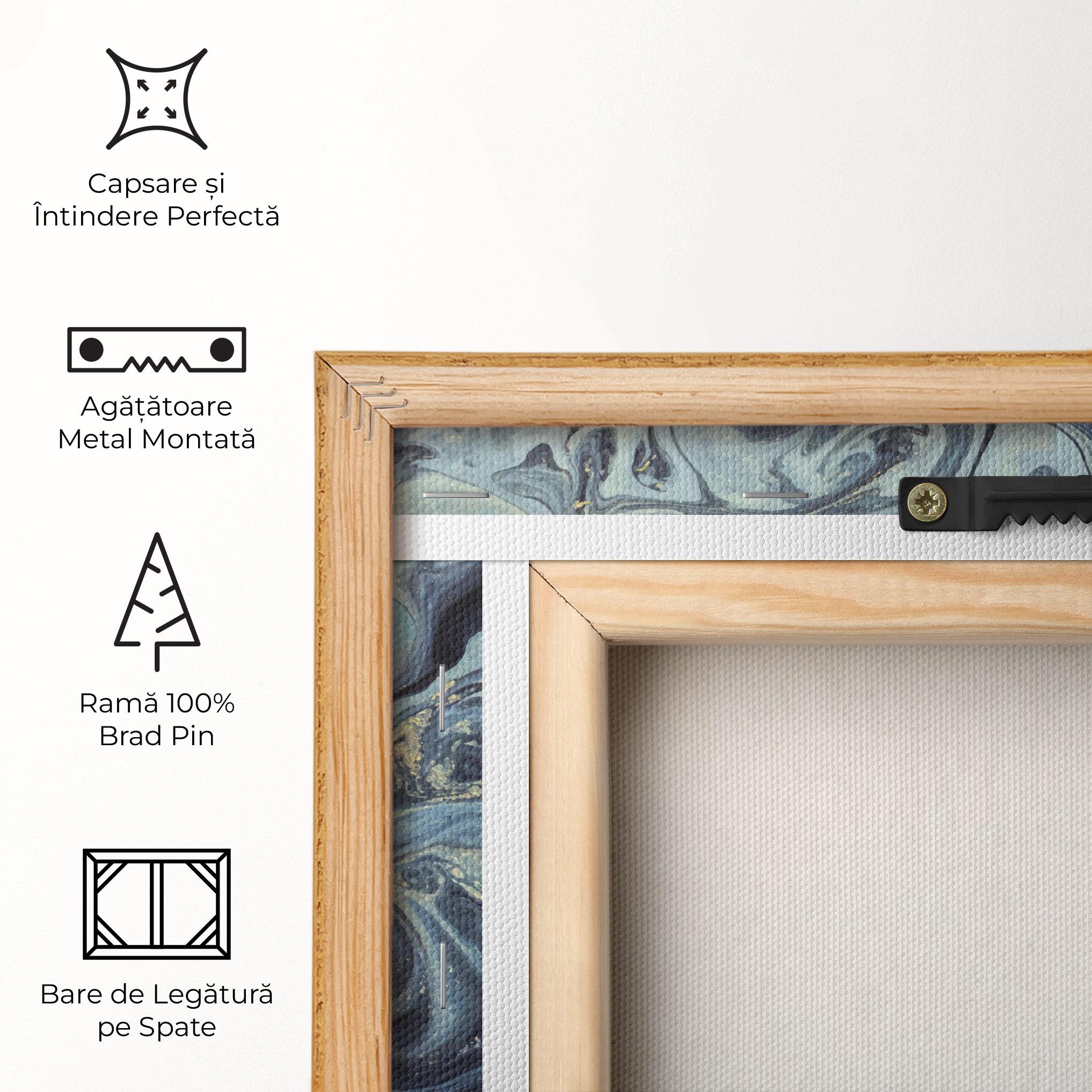 Tablou Canvas Dark Blue Painting mockup 5