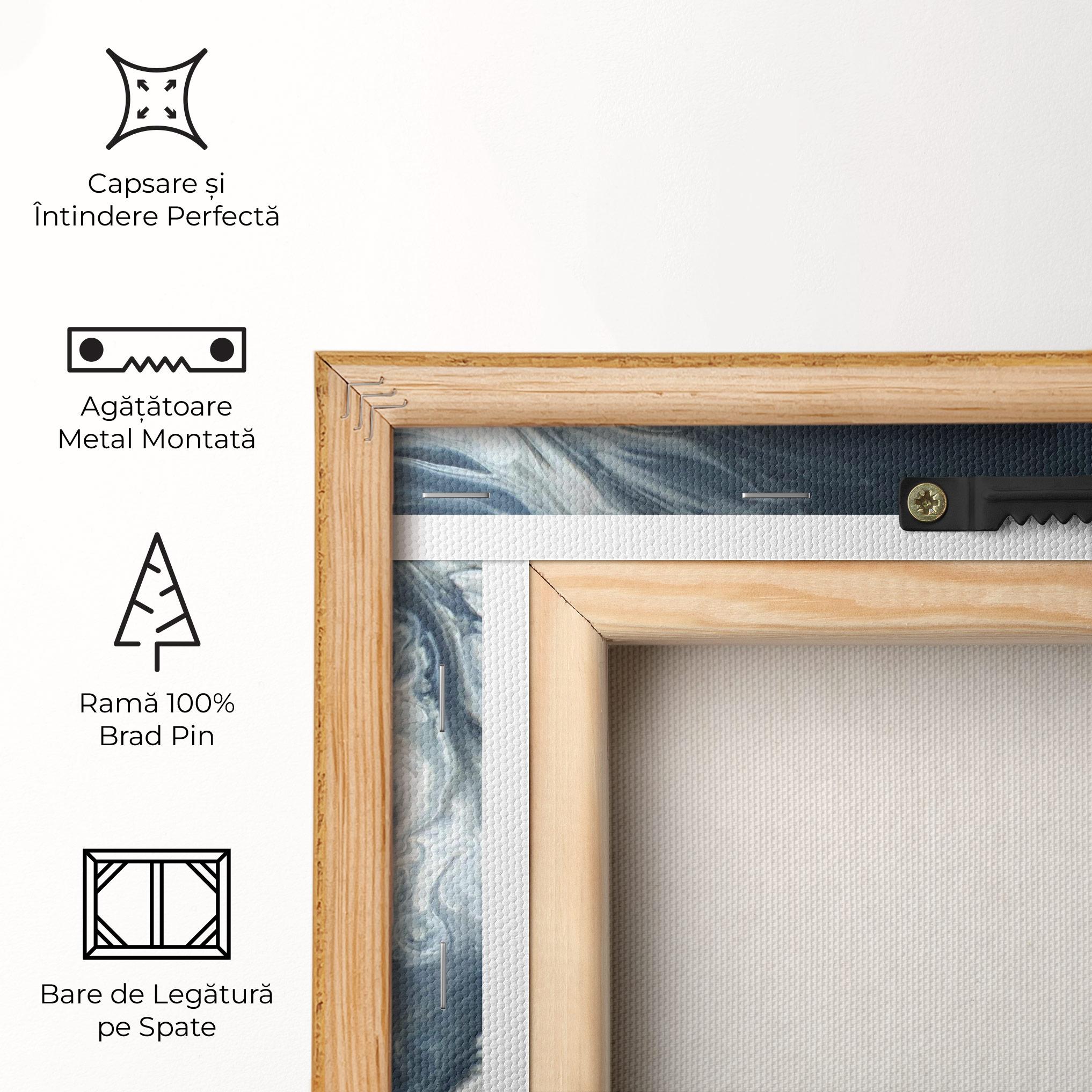 Tablou Canvas Dark Blue Wave mockup 5