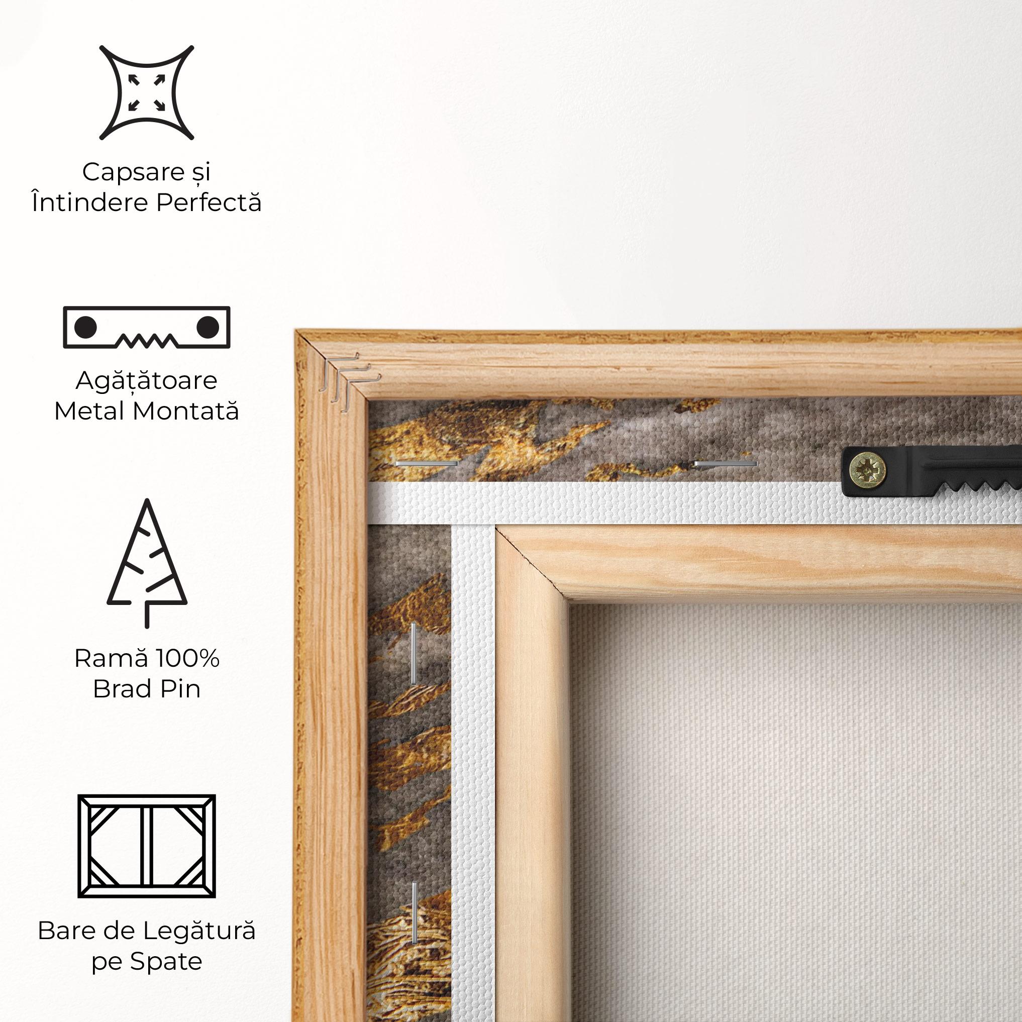 Tablou Canvas Gold Paper Marble mockup 5