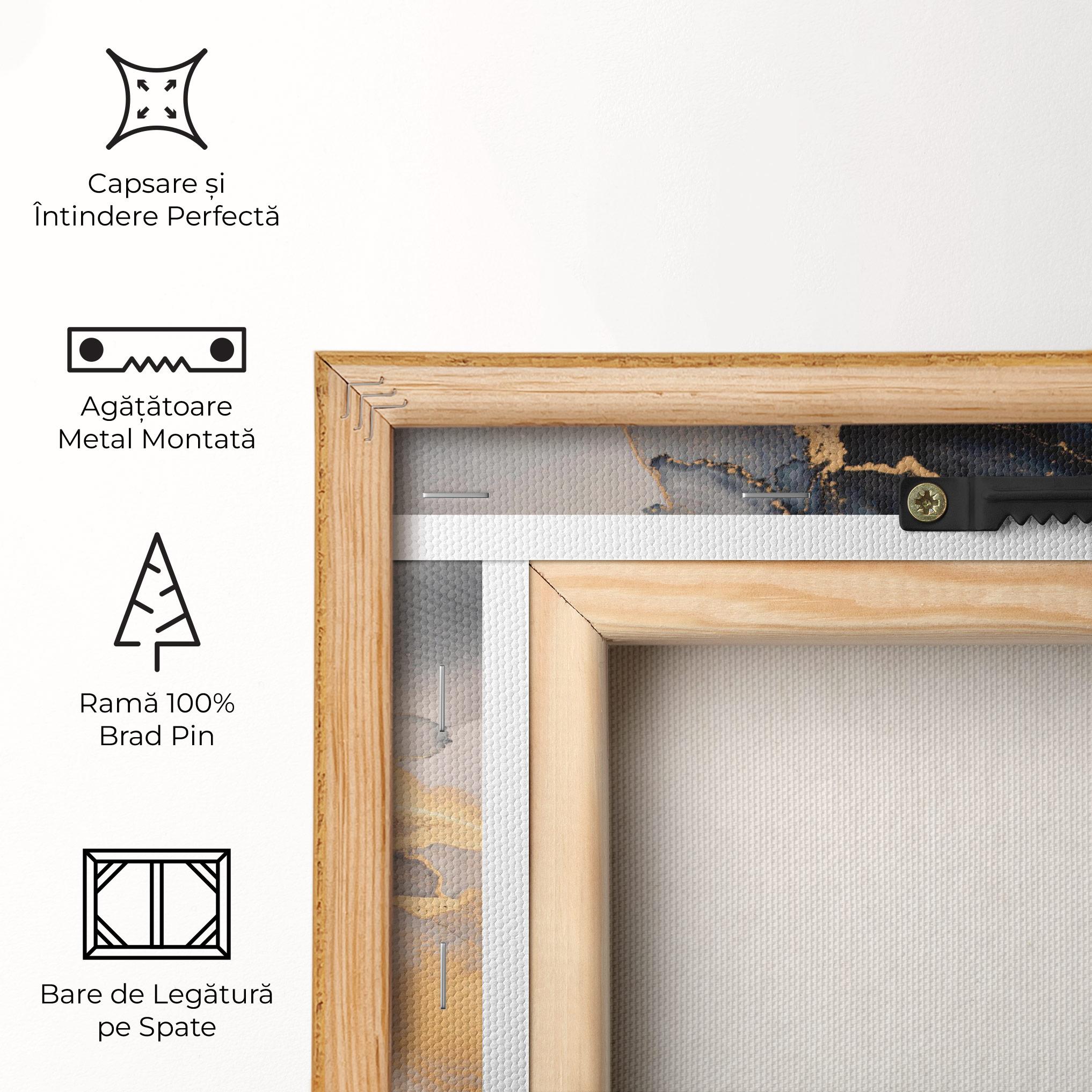 Tablou Canvas Golden Abstract Marble mockup 5