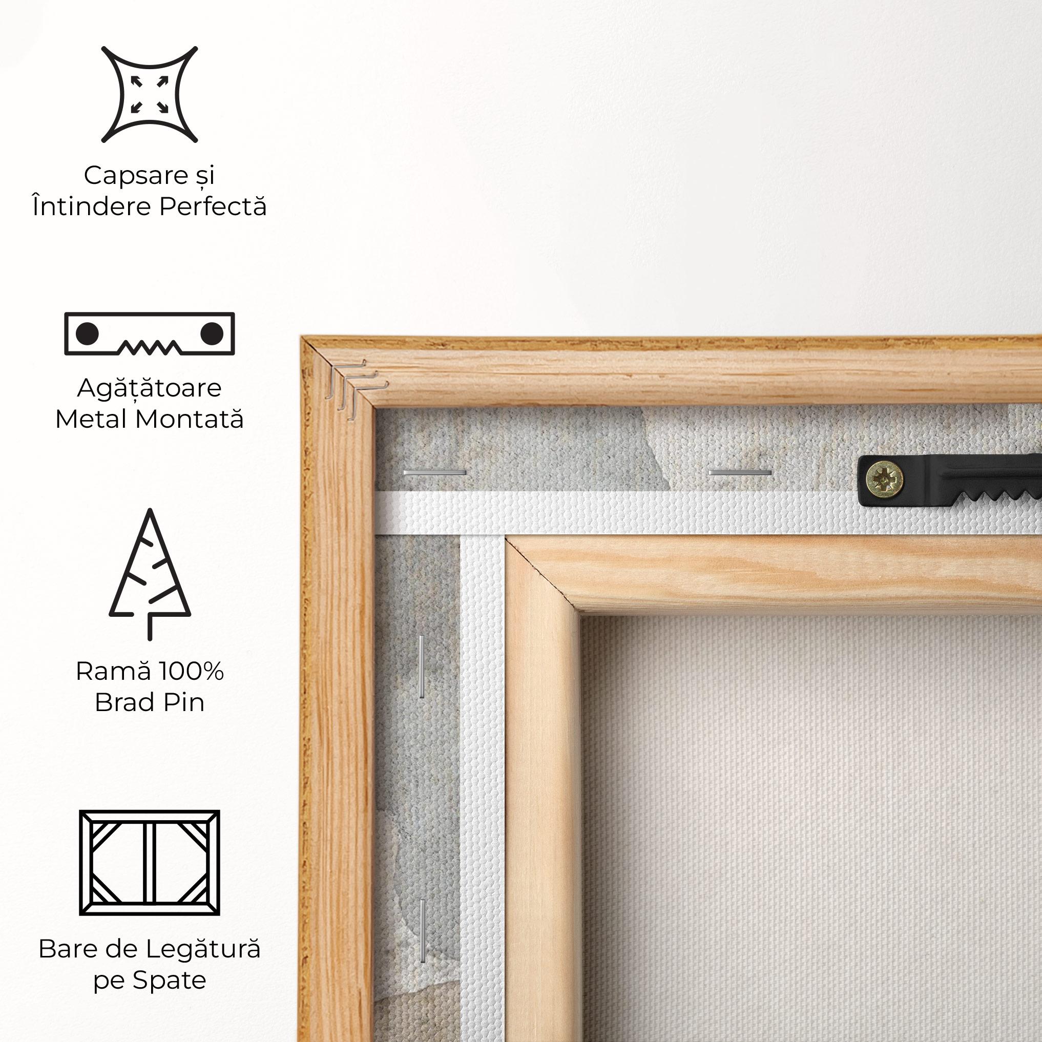 Tablou Canvas Light Cream Marble mockup 5