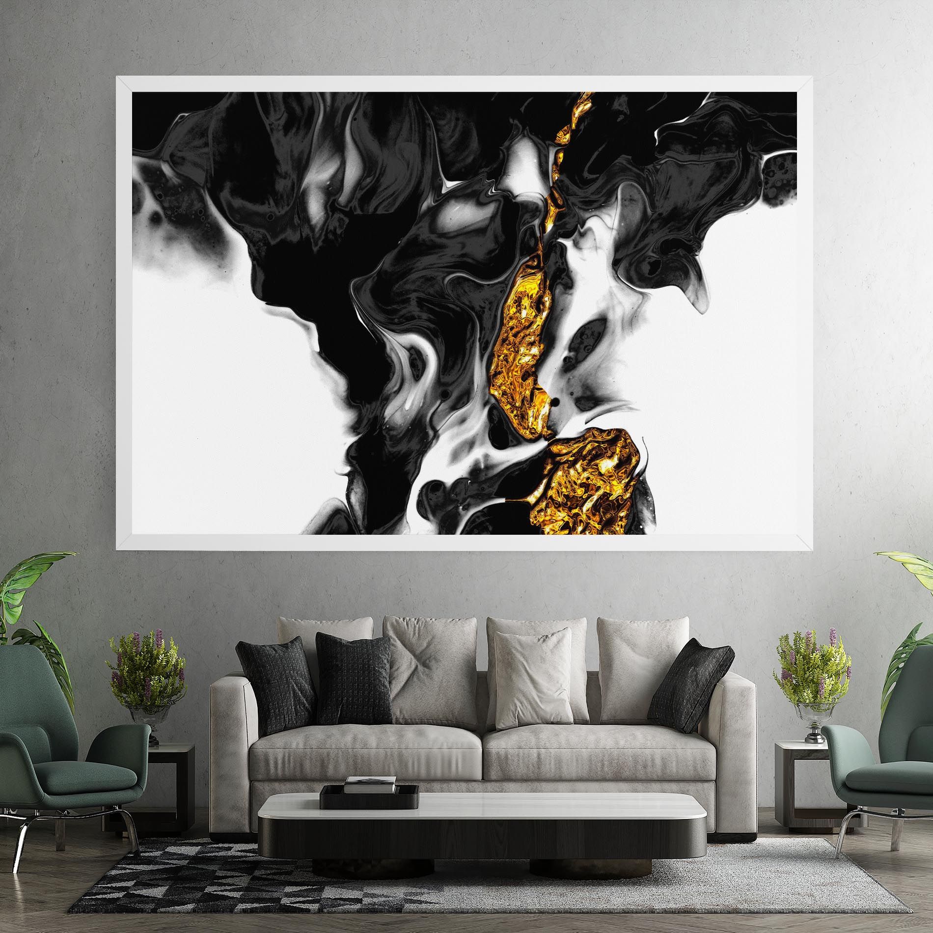 Abstract Black And Gold mockup 7