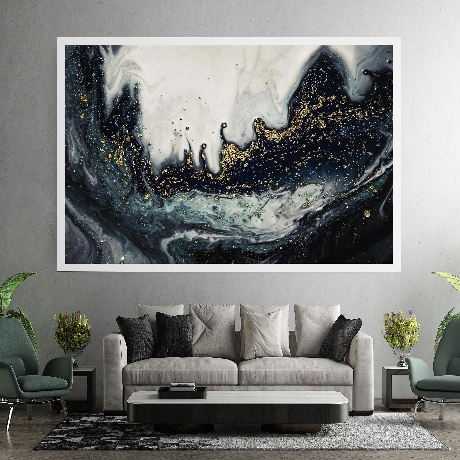 Tablou Canvas Abstract Black mockup 7