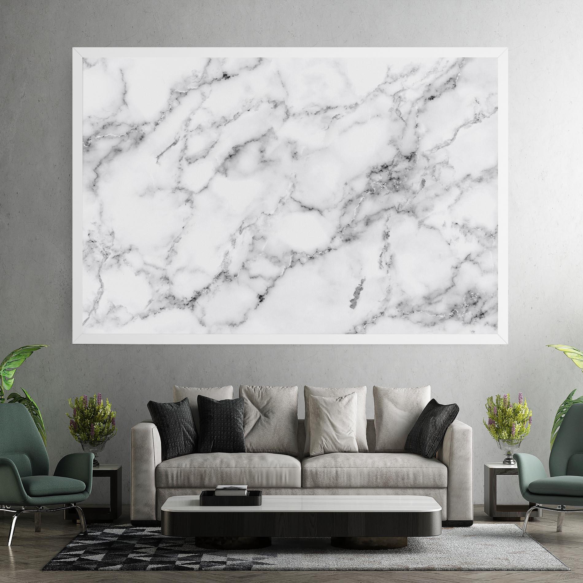 Tablou Canvas Basic White Marble mockup 7