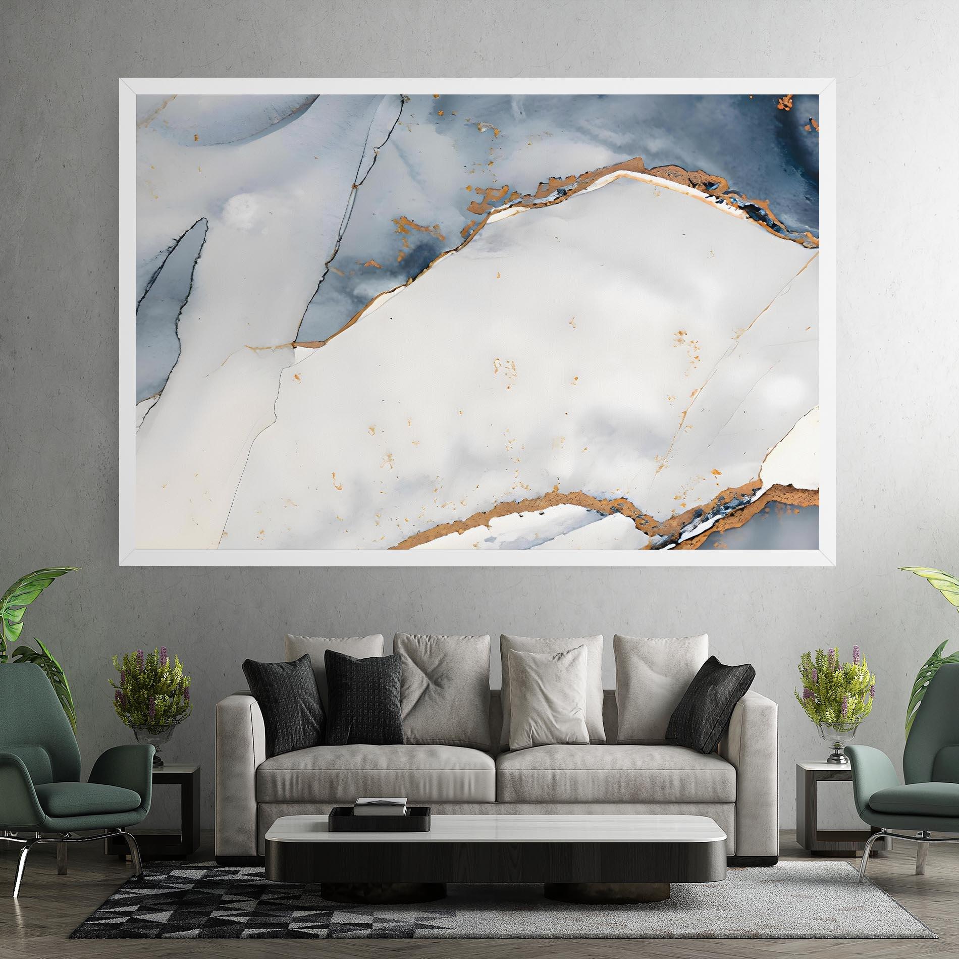 Tablou Canvas Blue Watercolor mockup 7