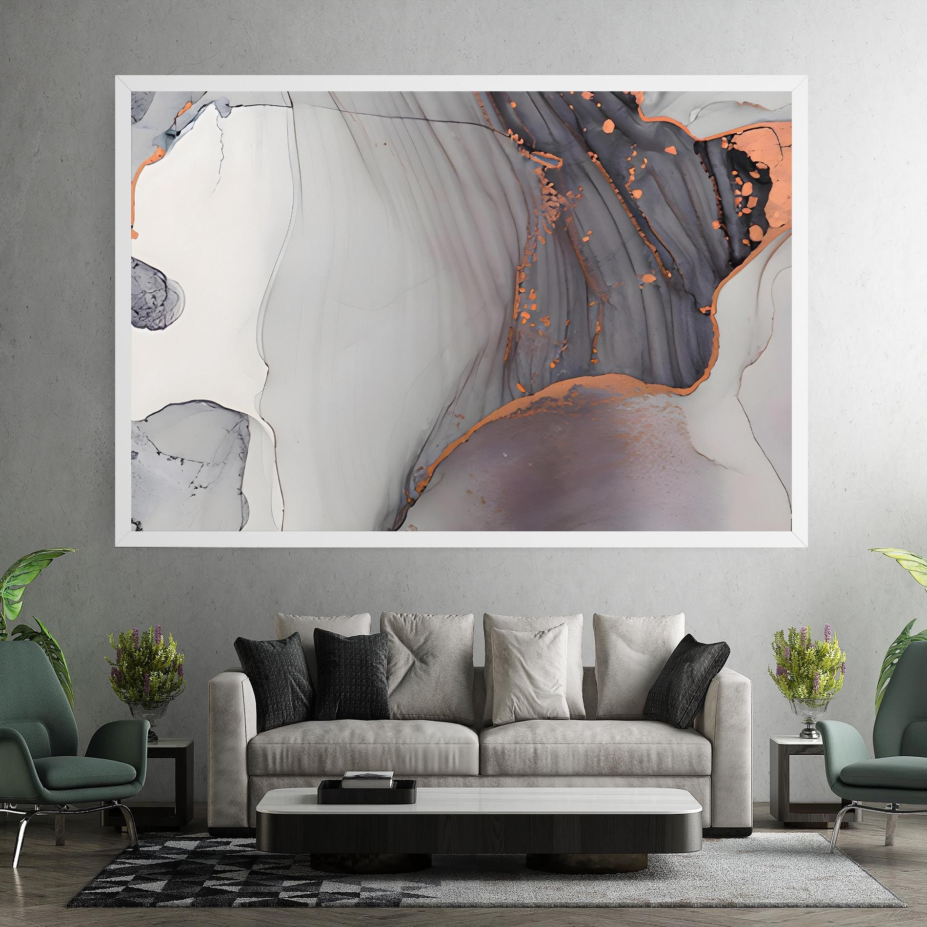 Grey Pink Liquid Marble mockup 7