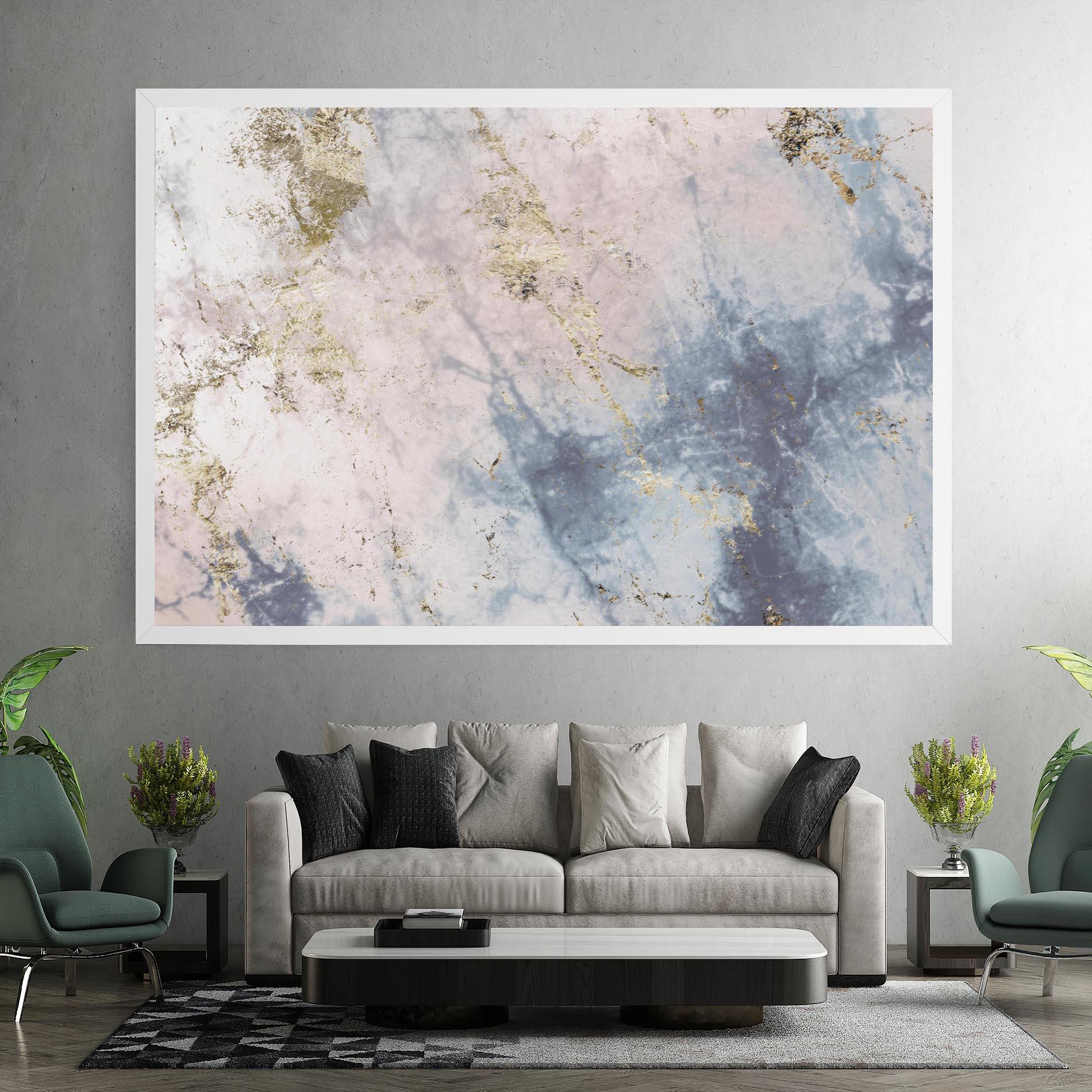 Tablou Canvas Pink Blue Marble mockup 7