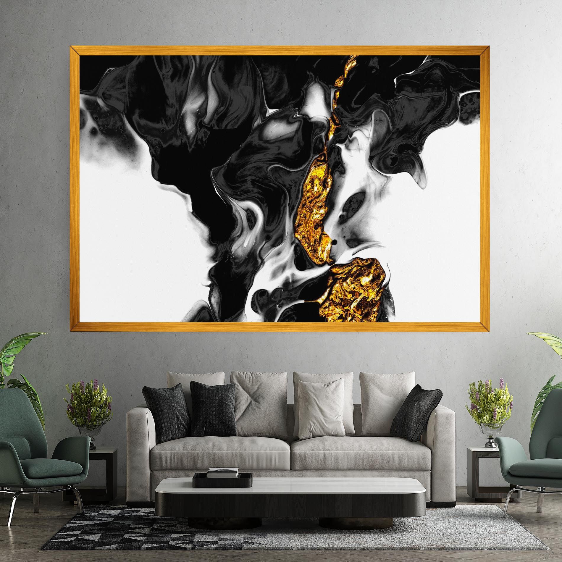 Abstract Black And Gold mockup 7