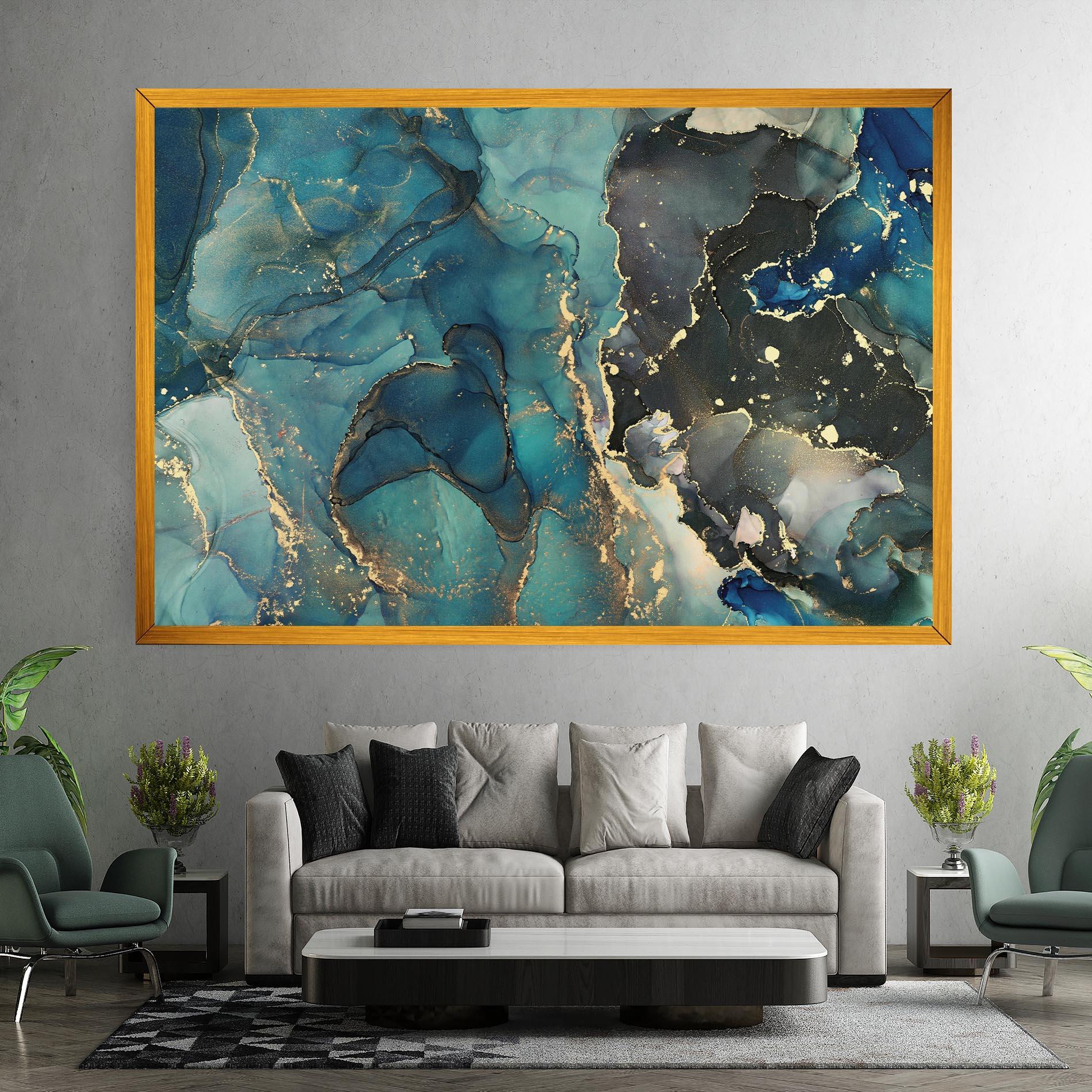 Tablou Canvas Blue Marble mockup 7