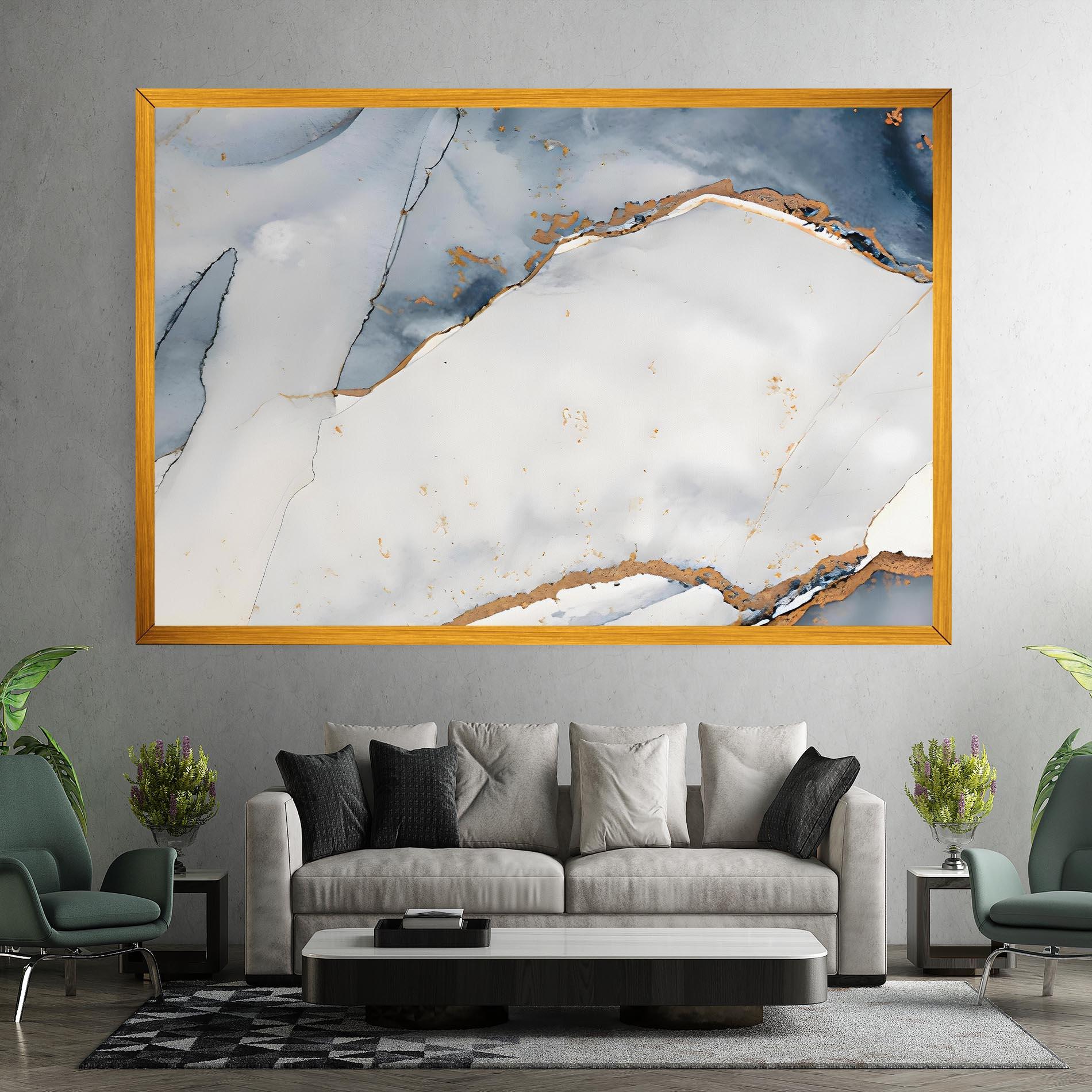 Tablou Canvas Blue Watercolor mockup 7