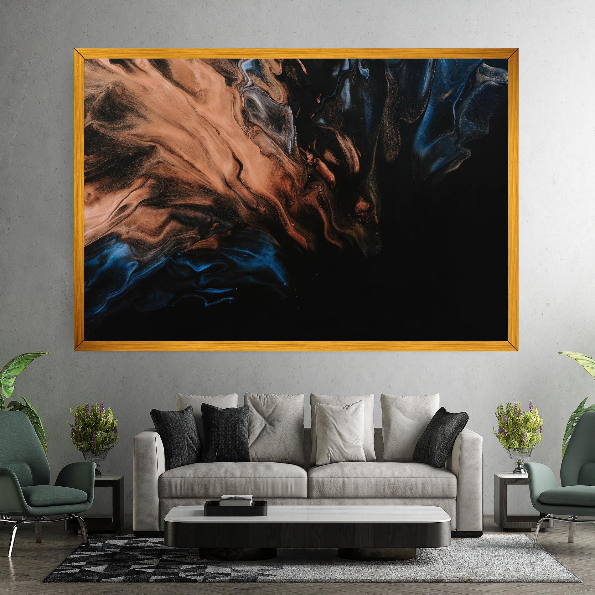 Tablou Canvas Dark Flame Abstract mockup 7