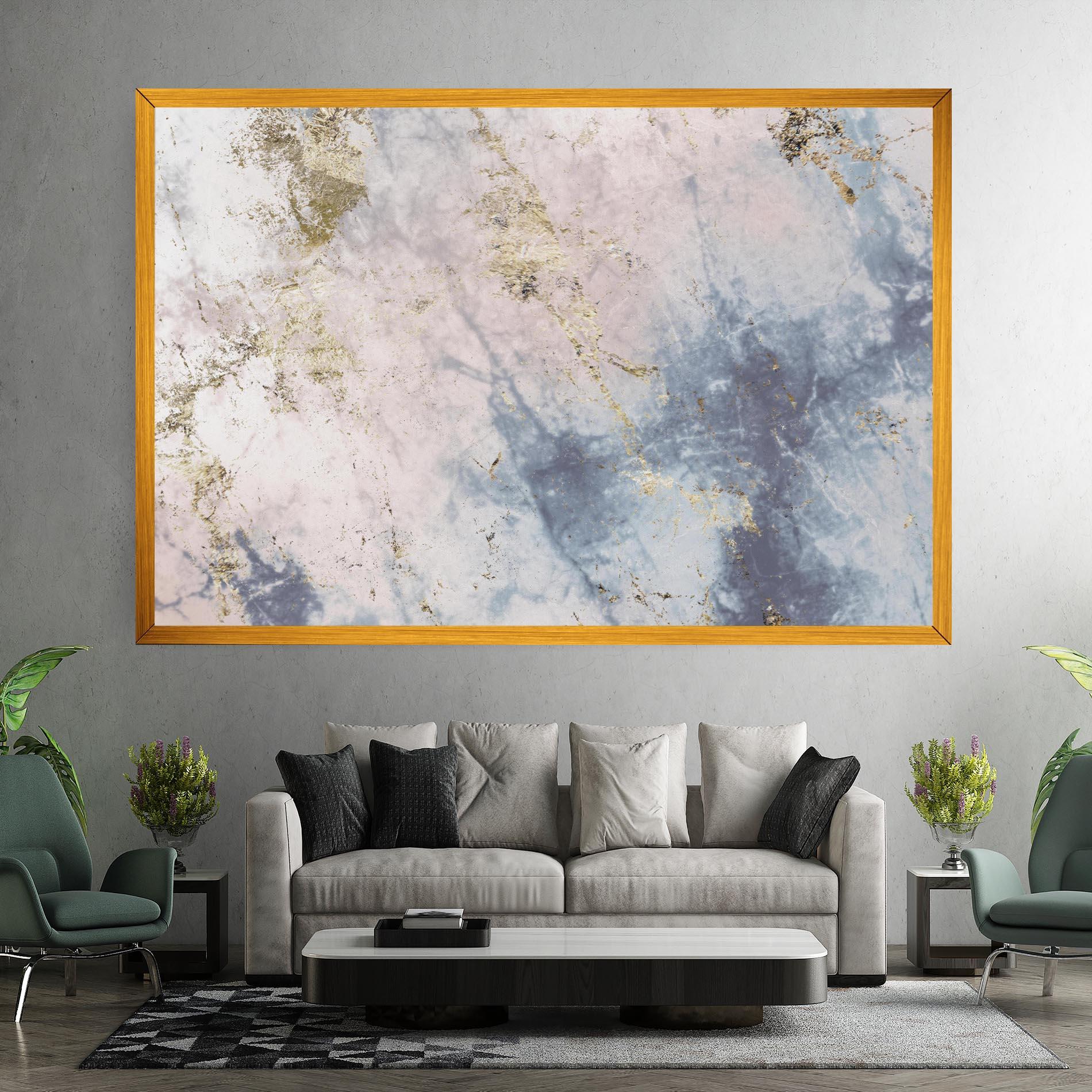 Tablou Canvas Pink Blue Marble mockup 7