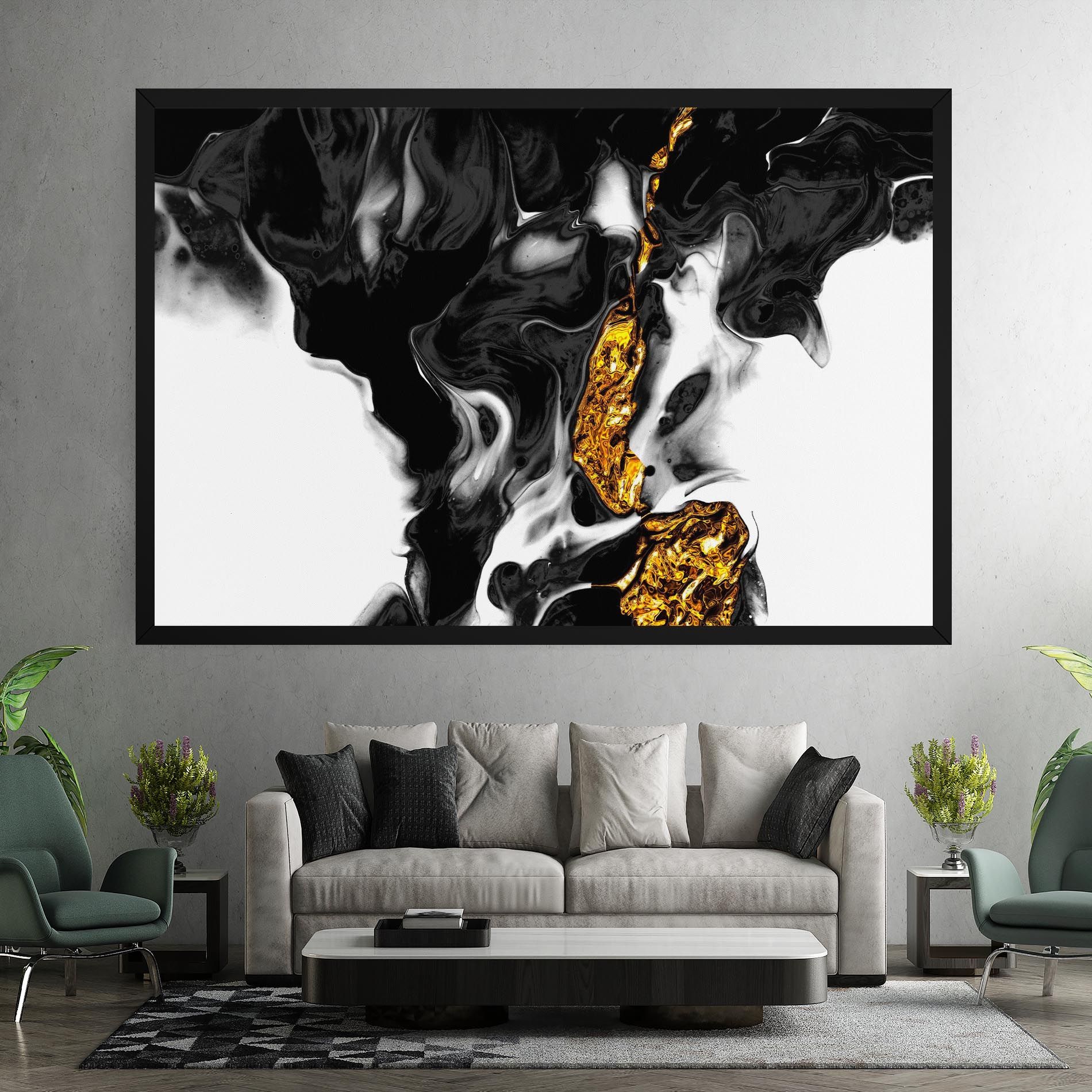Abstract Black And Gold mockup 7