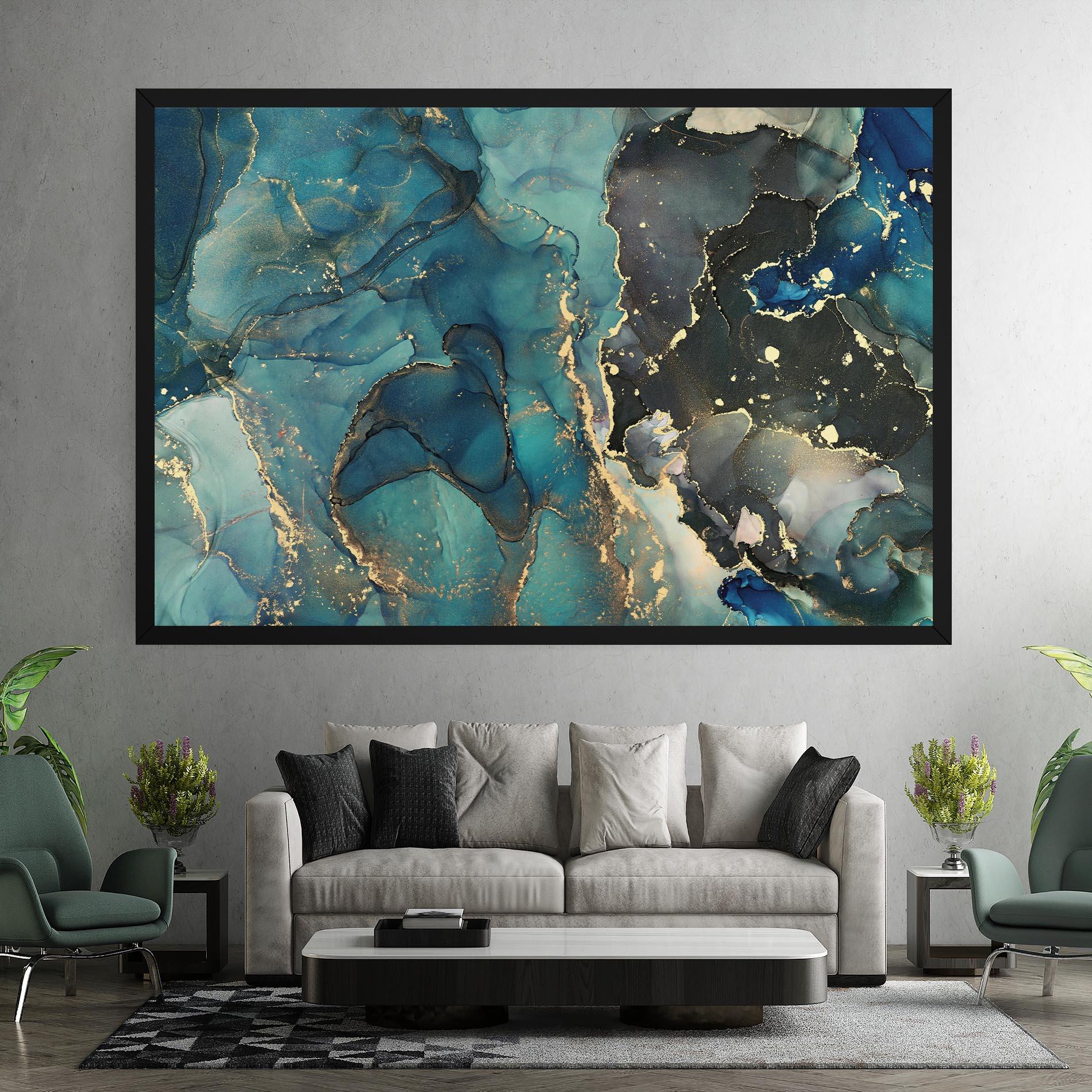 Tablou Canvas Blue Marble mockup 7