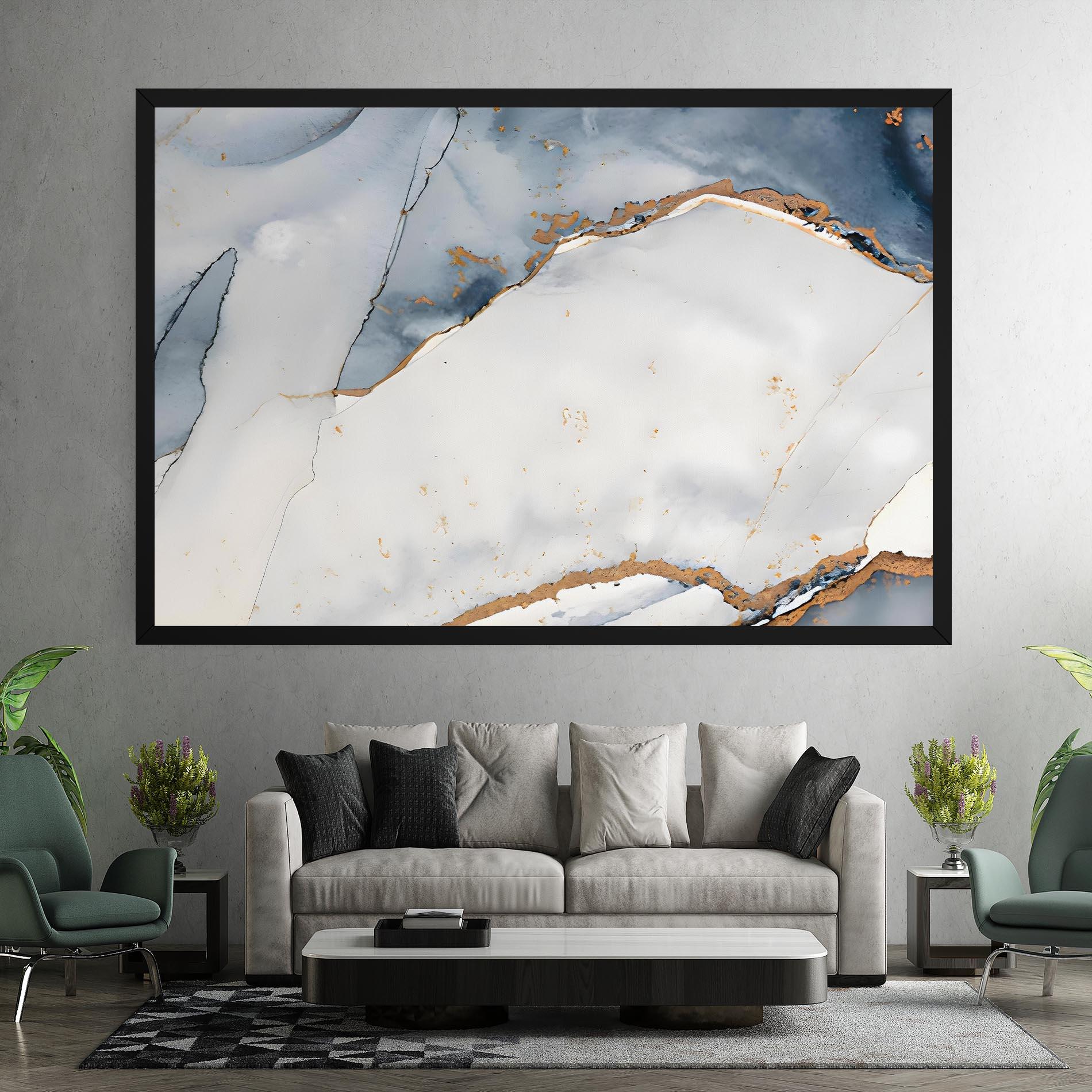 Tablou Canvas Blue Watercolor mockup 7