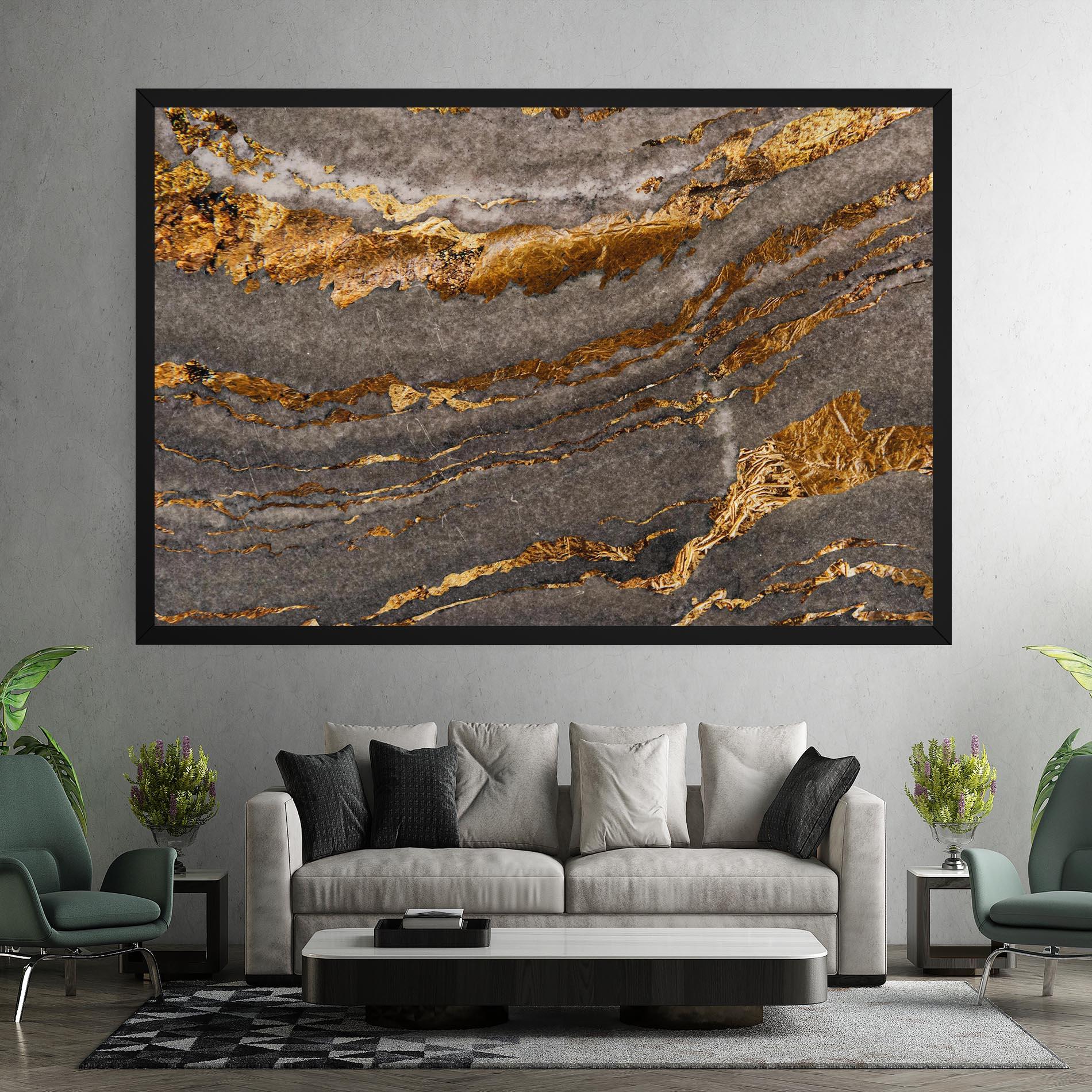 Tablou Canvas Gold Paper Marble mockup 7