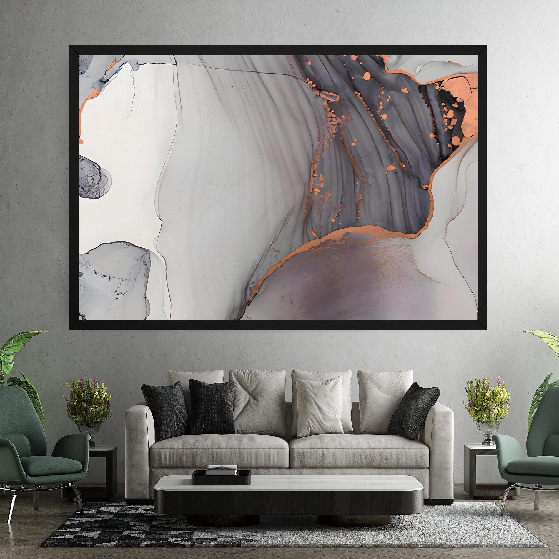 Grey Pink Liquid Marble mockup 7