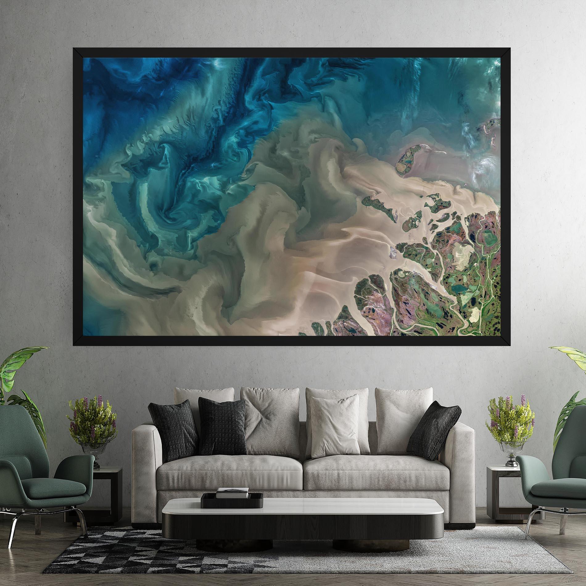 Tablou Canvas Ocean Blue Marble mockup 7