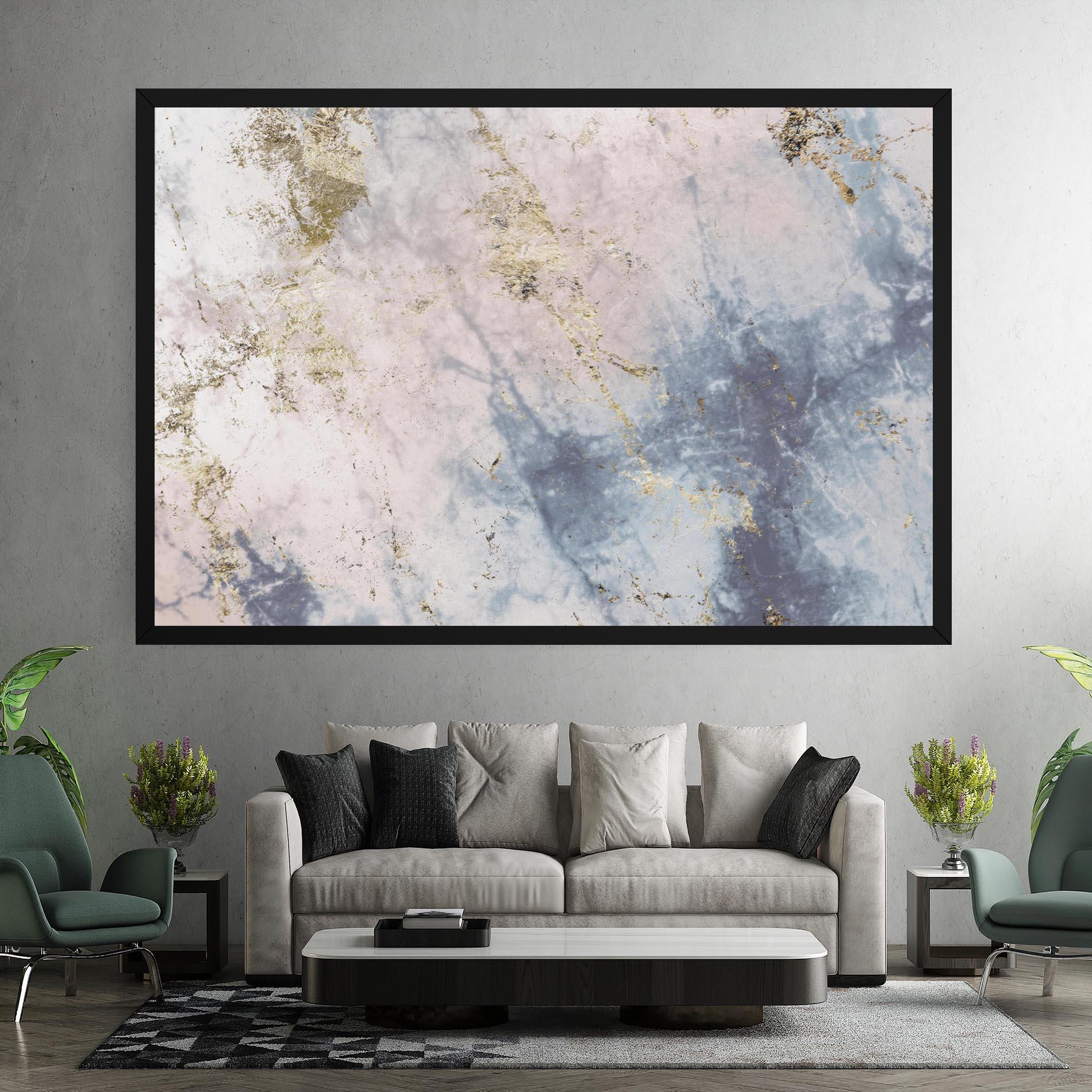 Tablou Canvas Pink Blue Marble mockup 7