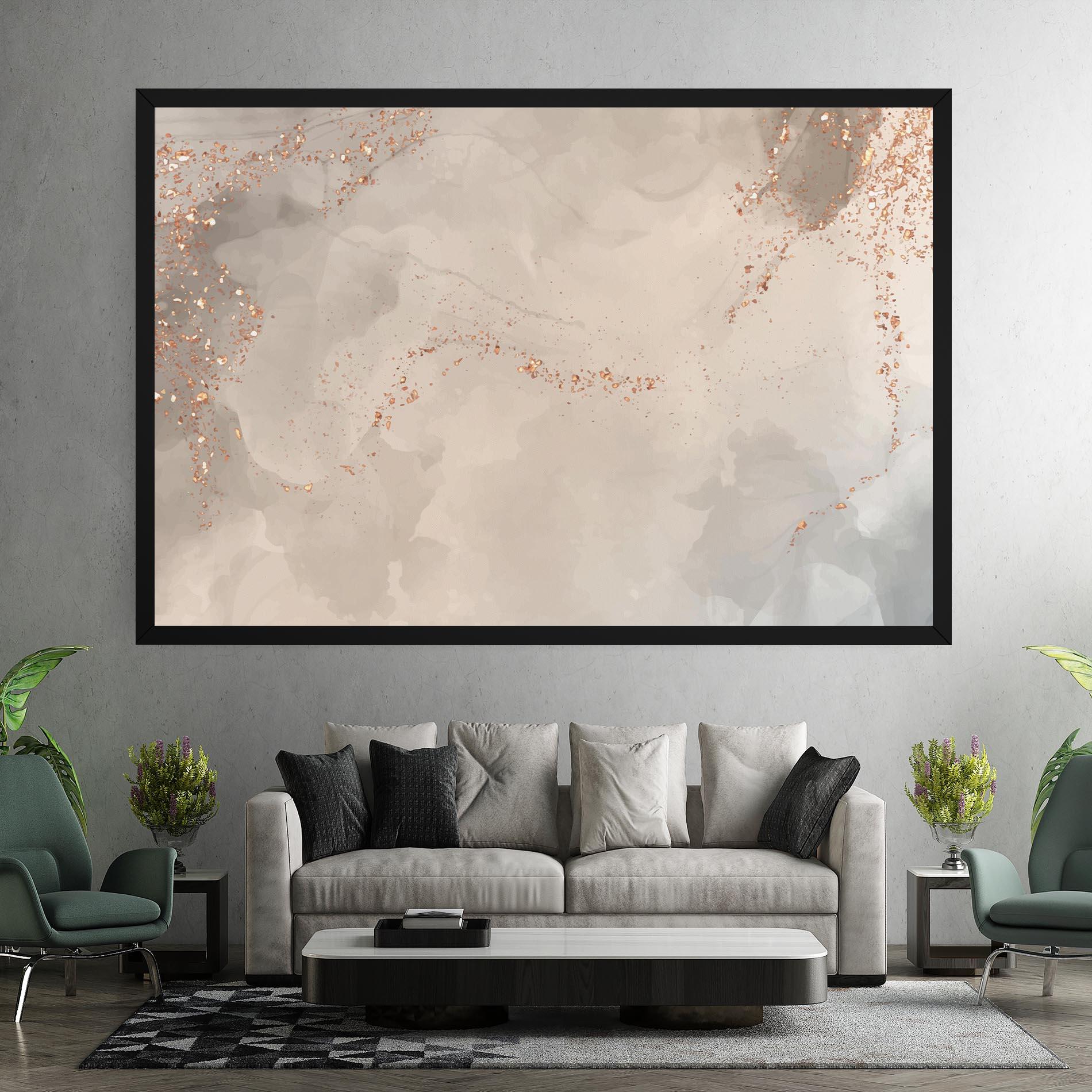 Tablou Canvas Pink Grey Marble 01 mockup 7